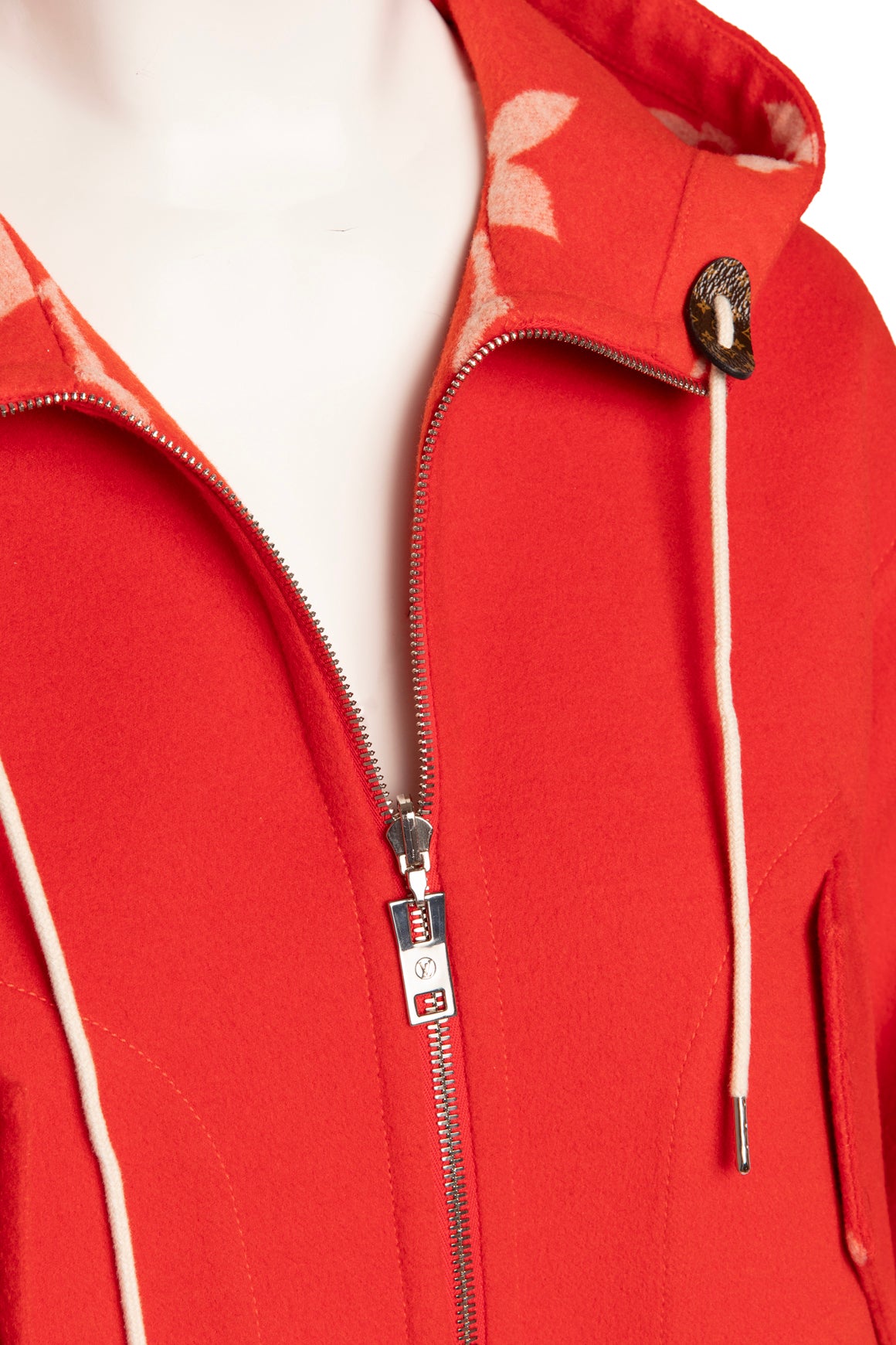 LOUIS VUITTON Monogram Wool and Silk Reversible Coat