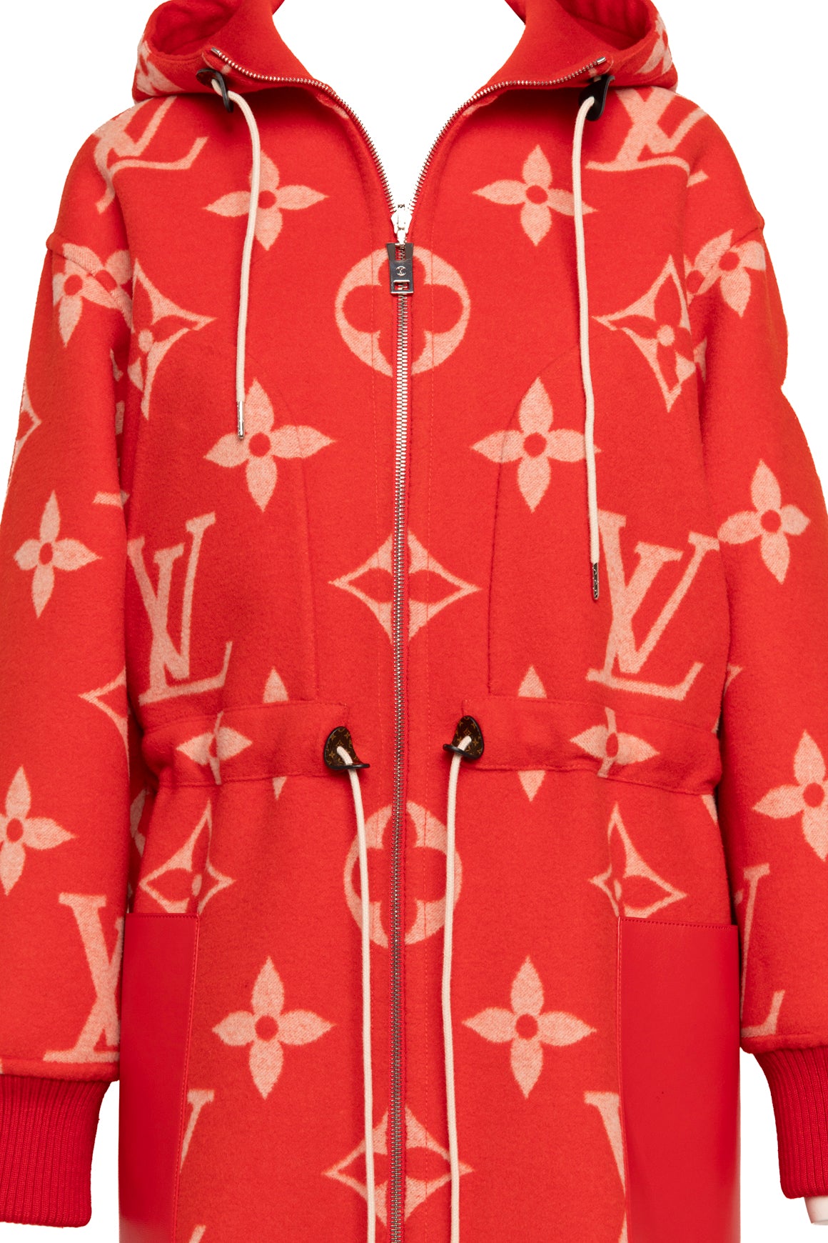 LOUIS VUITTON Monogram Wool and Silk Reversible Coat