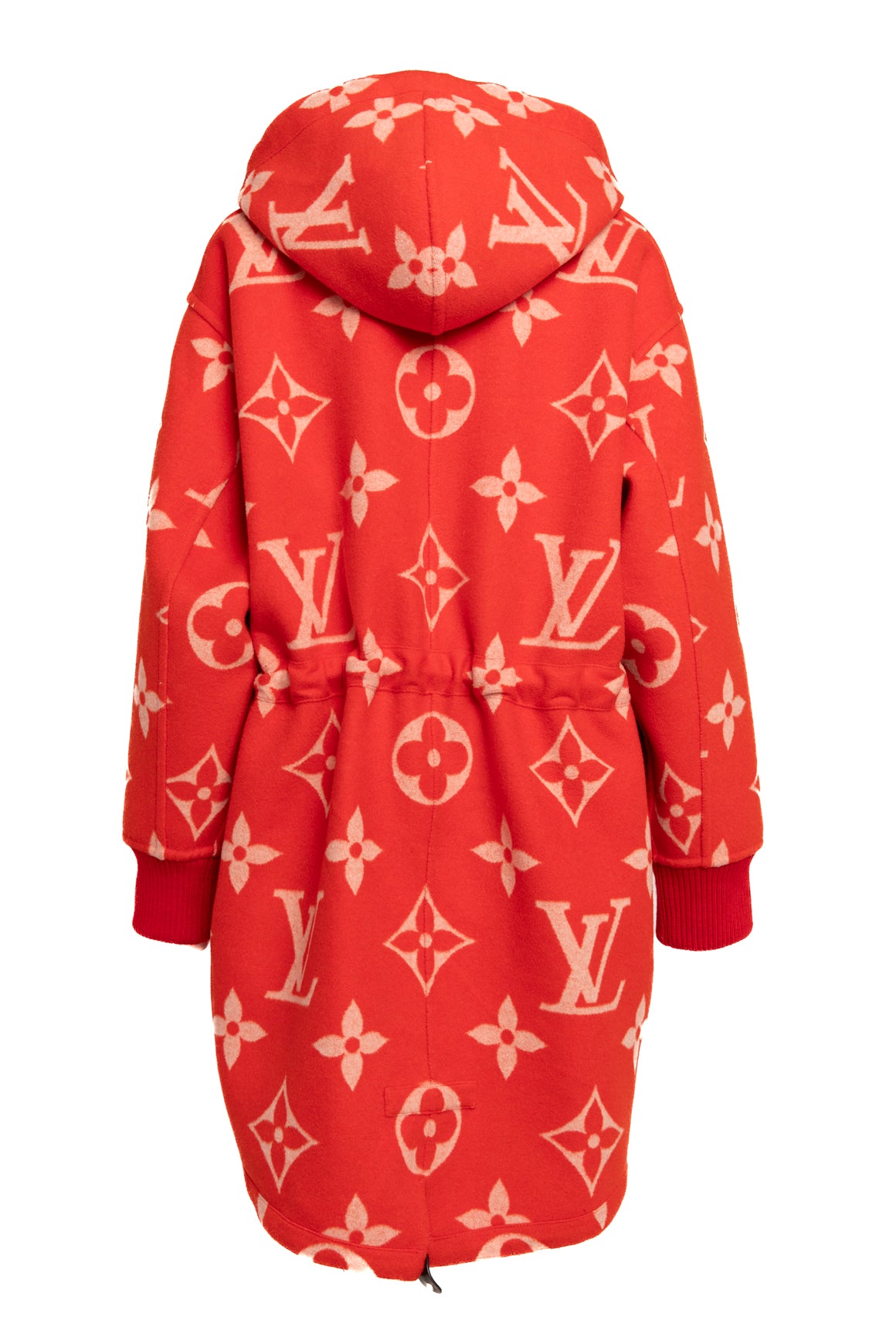LOUIS VUITTON Monogram Wool and Silk Reversible Coat