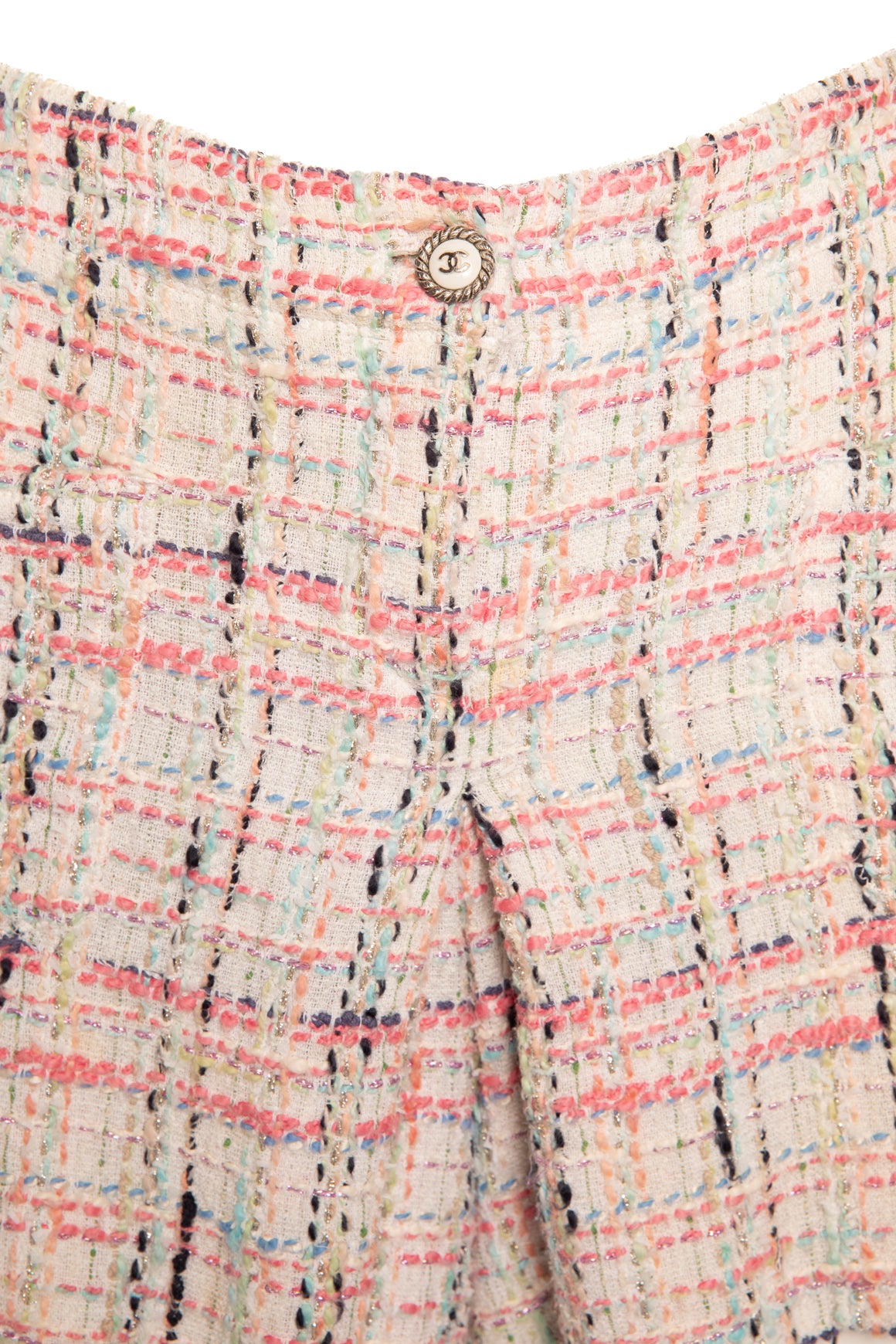 CHANEL Pink Tweed Shorts (Sz. XS)