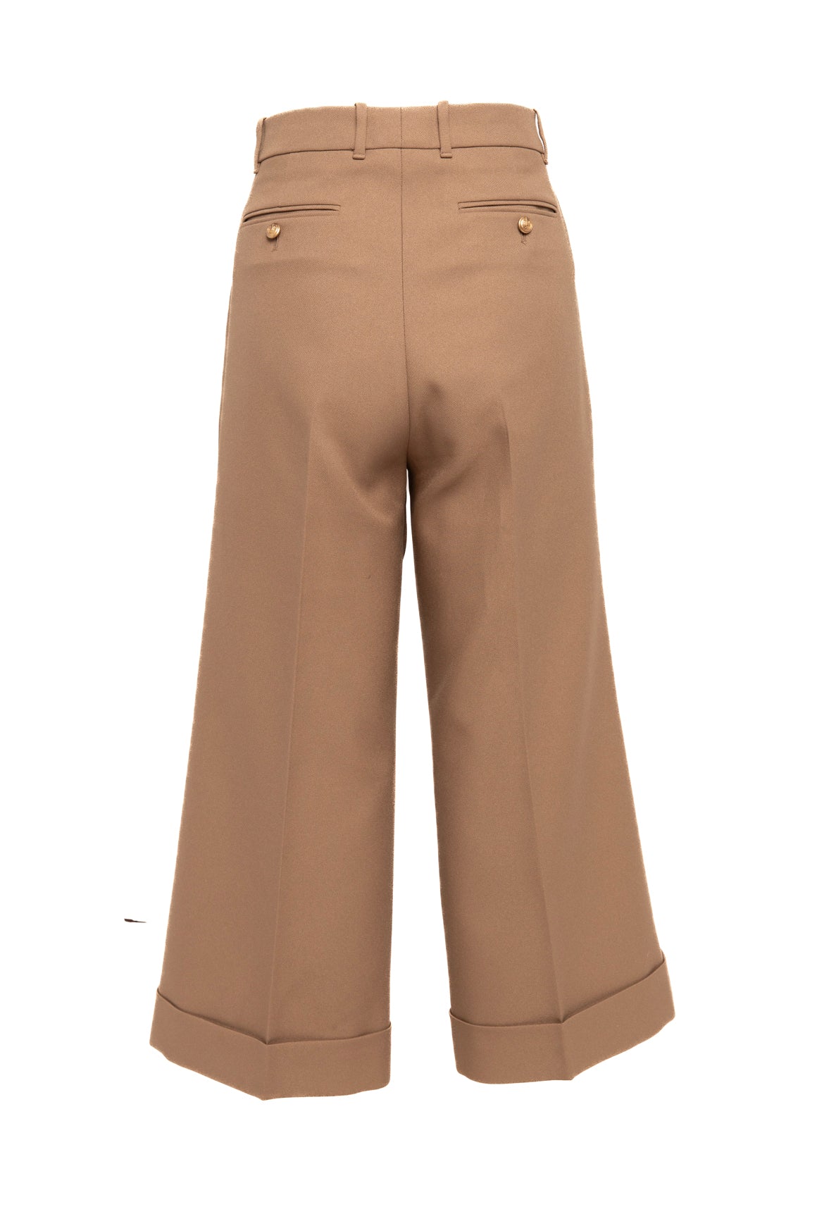GUCCI Khaki Culotte Trousers (Sz. 6)
