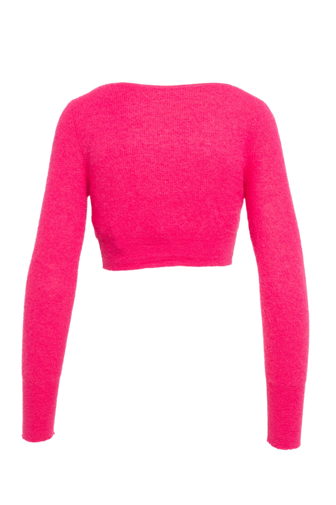 JACQUEMUS Pink Cropped Cardigan (Sz. XS)