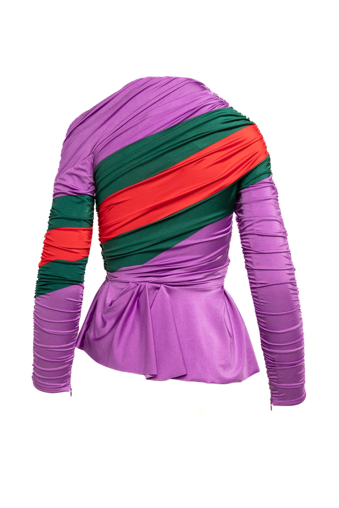GUCCI Purple, Green, & Red Long Sleeve Top (Sz. 36/S)