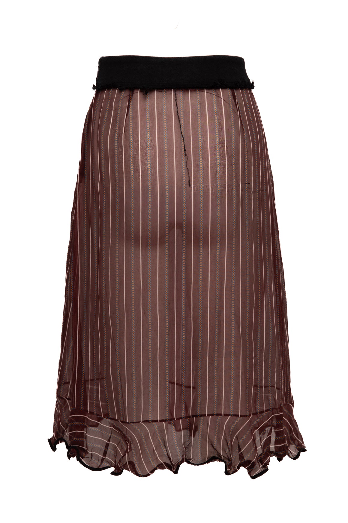 MARNI Maroon Sheer Skirt (Sz. S)