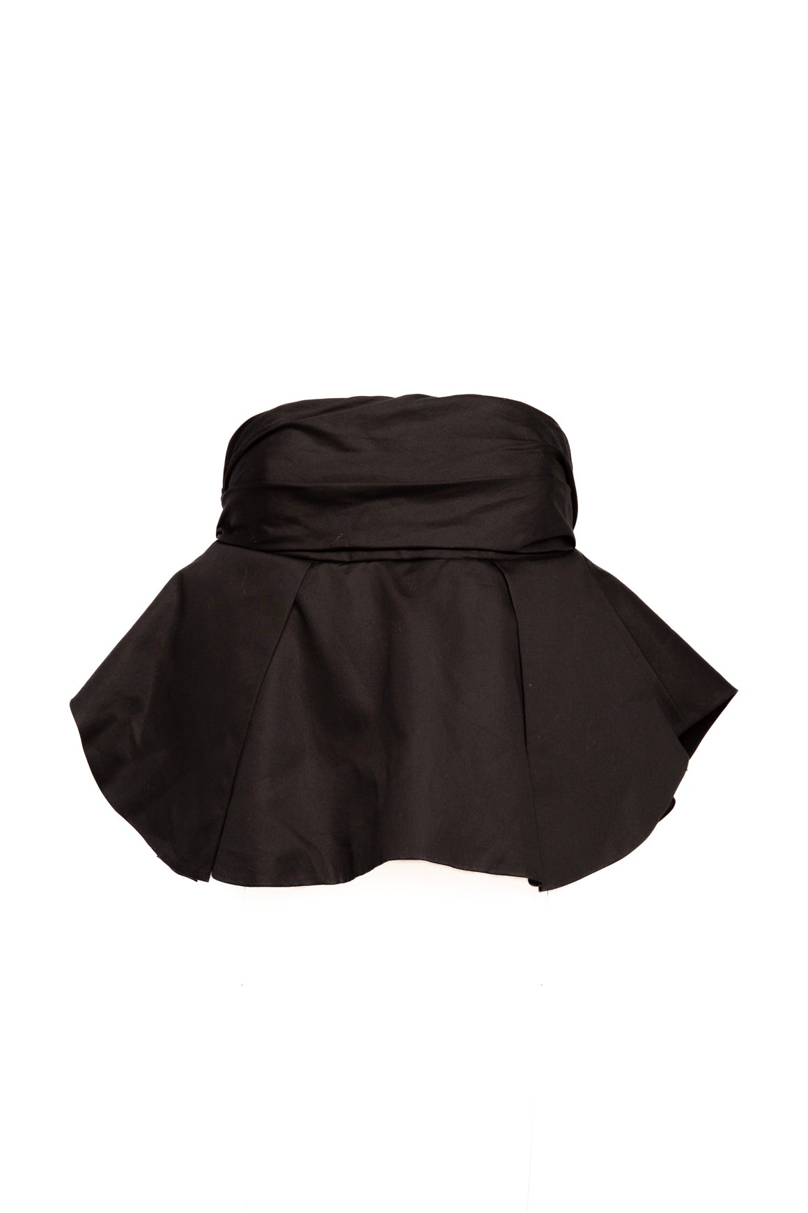 KHAITE Black Empire Waist Detachable Puff Sleeve Blouse (Sz. 8)