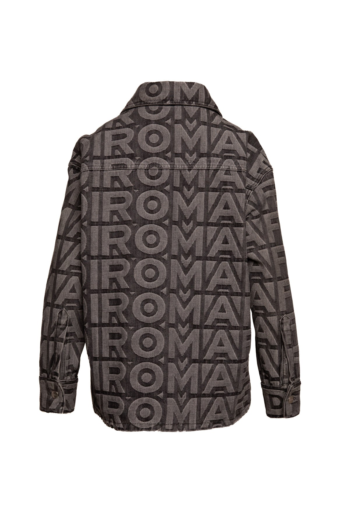 FENDI X MARC JACOBS Charcoal Logo Denim Jacket (Sz. 38/2)