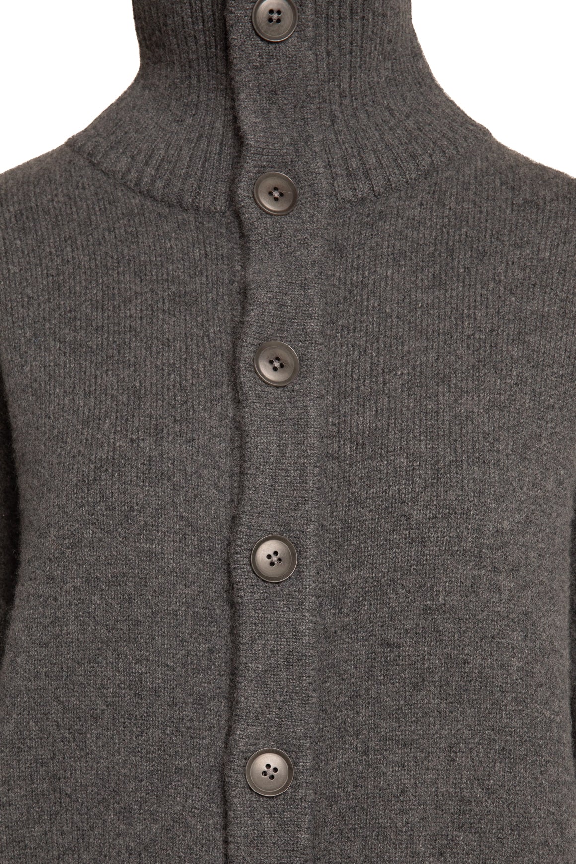 EXTREME CASHMERE Grey Foldover Collar Cardigan (Sz. OS)