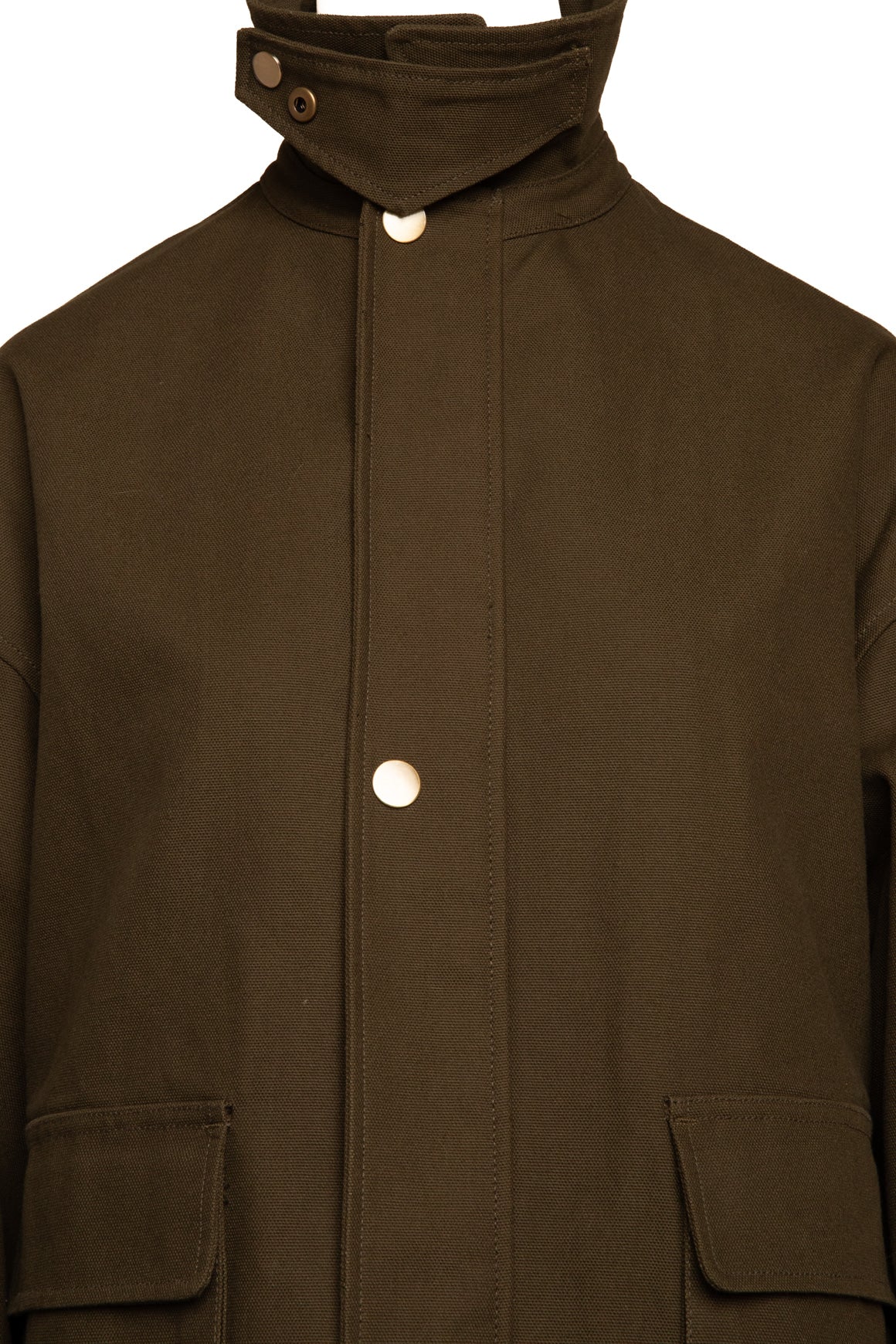 NILI LOTAN Olive Green Canvas Chore Pocket Jacket (Sz. S)
