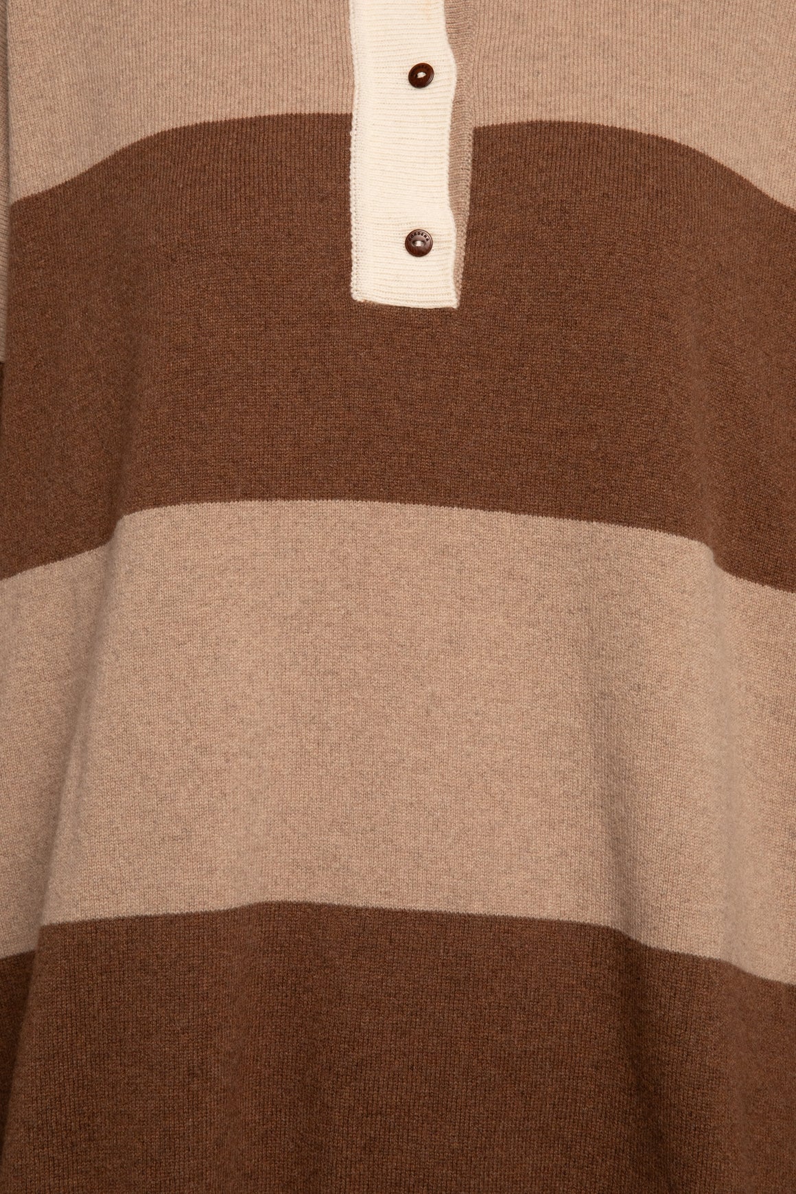 CORDERA Brown Striped Rugby Sweater (Sz. OS)