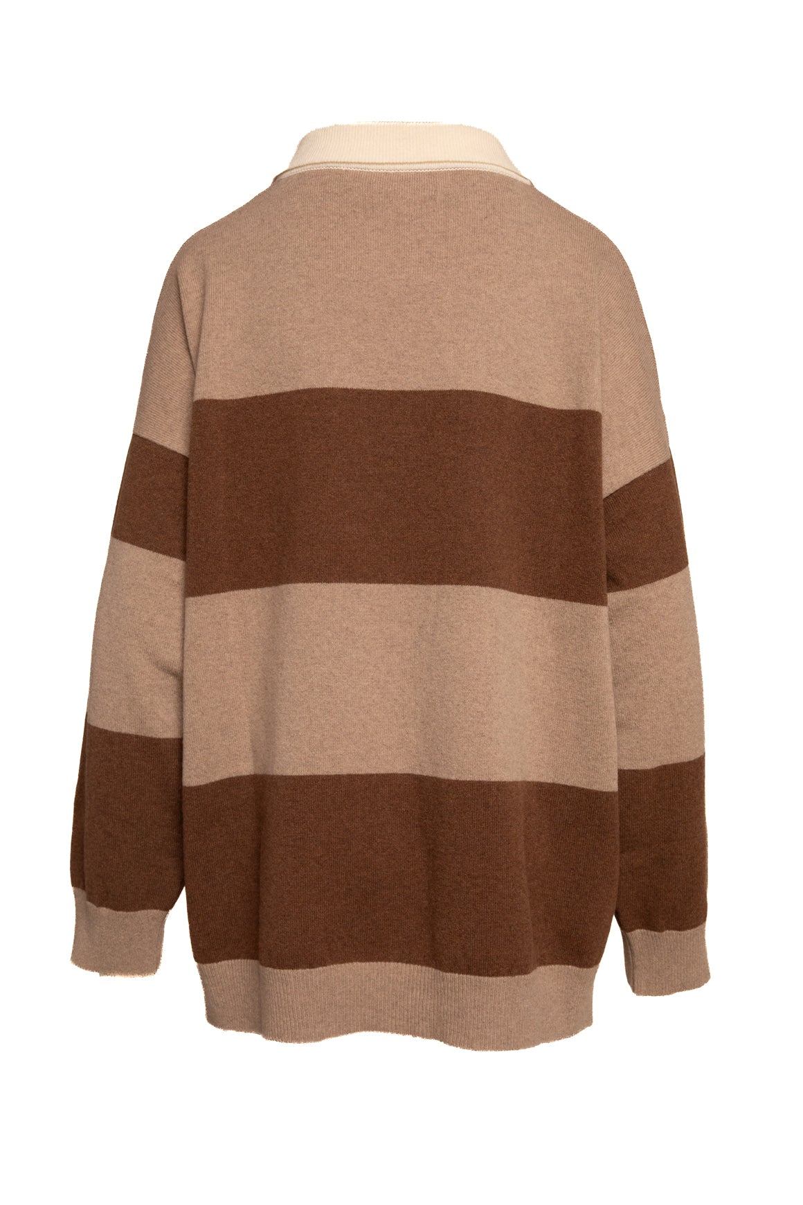 CORDERA Brown Striped Rugby Sweater (Sz. OS)