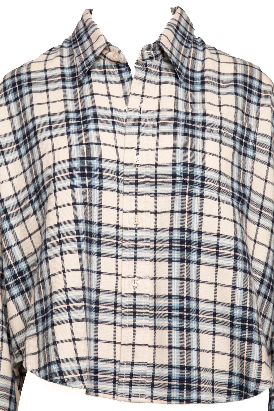 DENIMIST Blue Plaid Flannel (Sz. XXS)