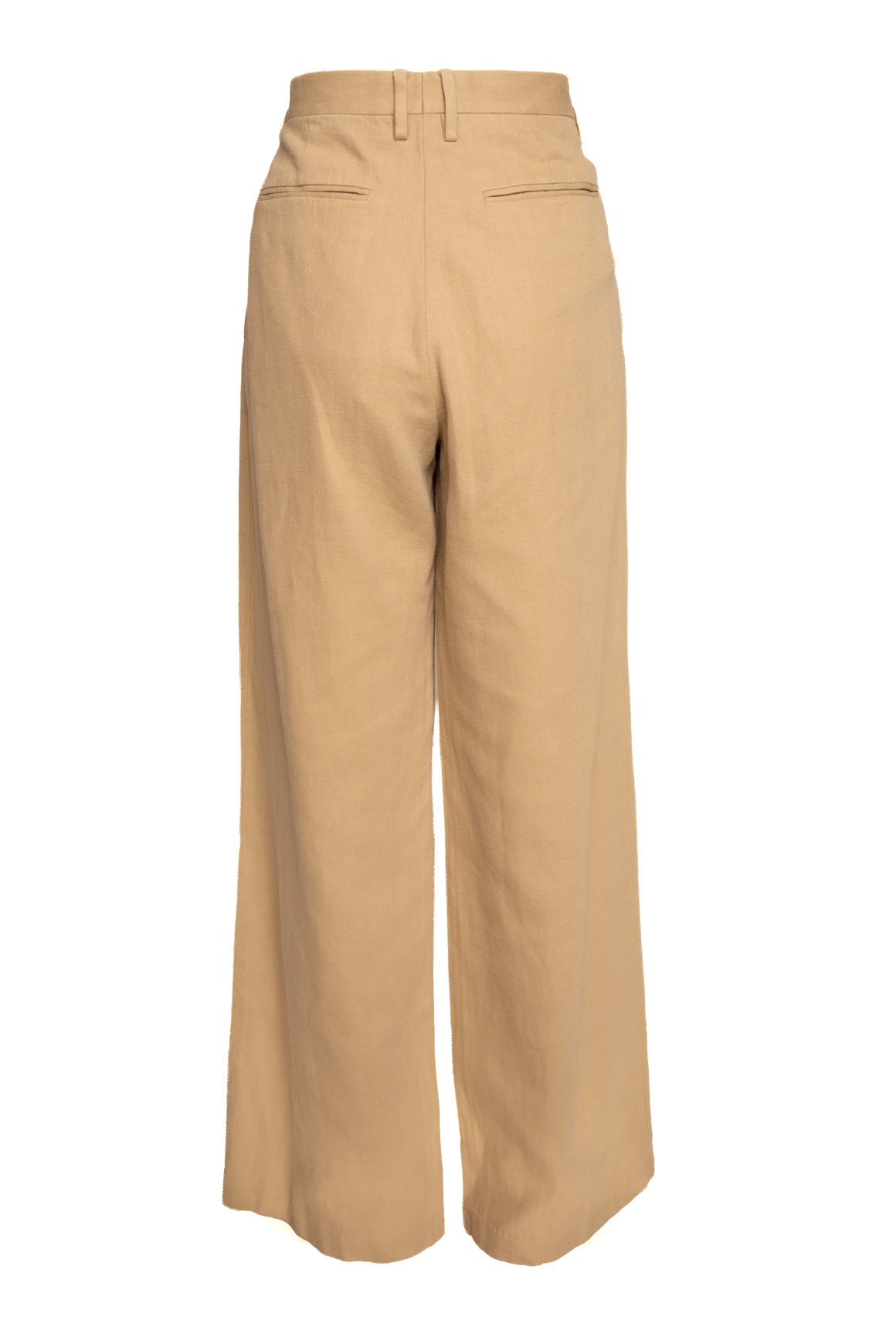 DRIES VAN NOTEN Tan Pleat Front Trousers (Sz. 40)