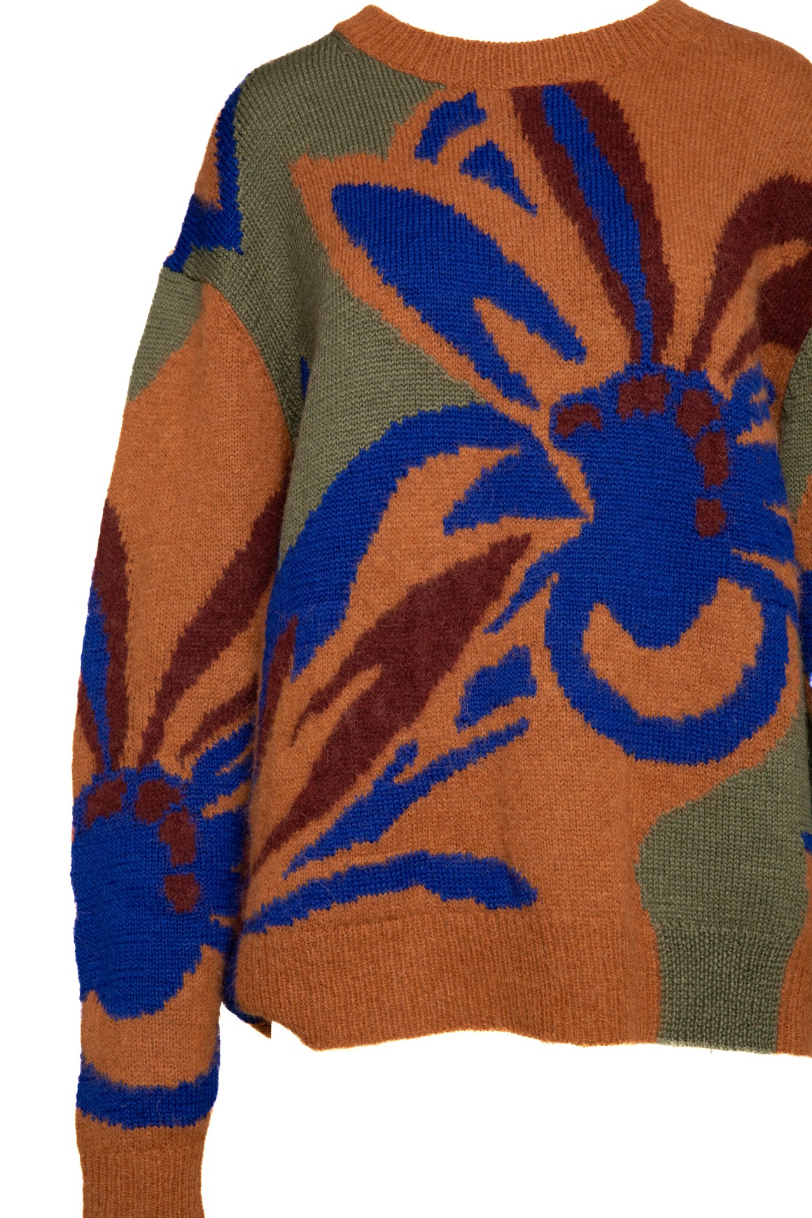 DRIES VAN NOTEN Printed Alpaca Sweater (Sz. S)