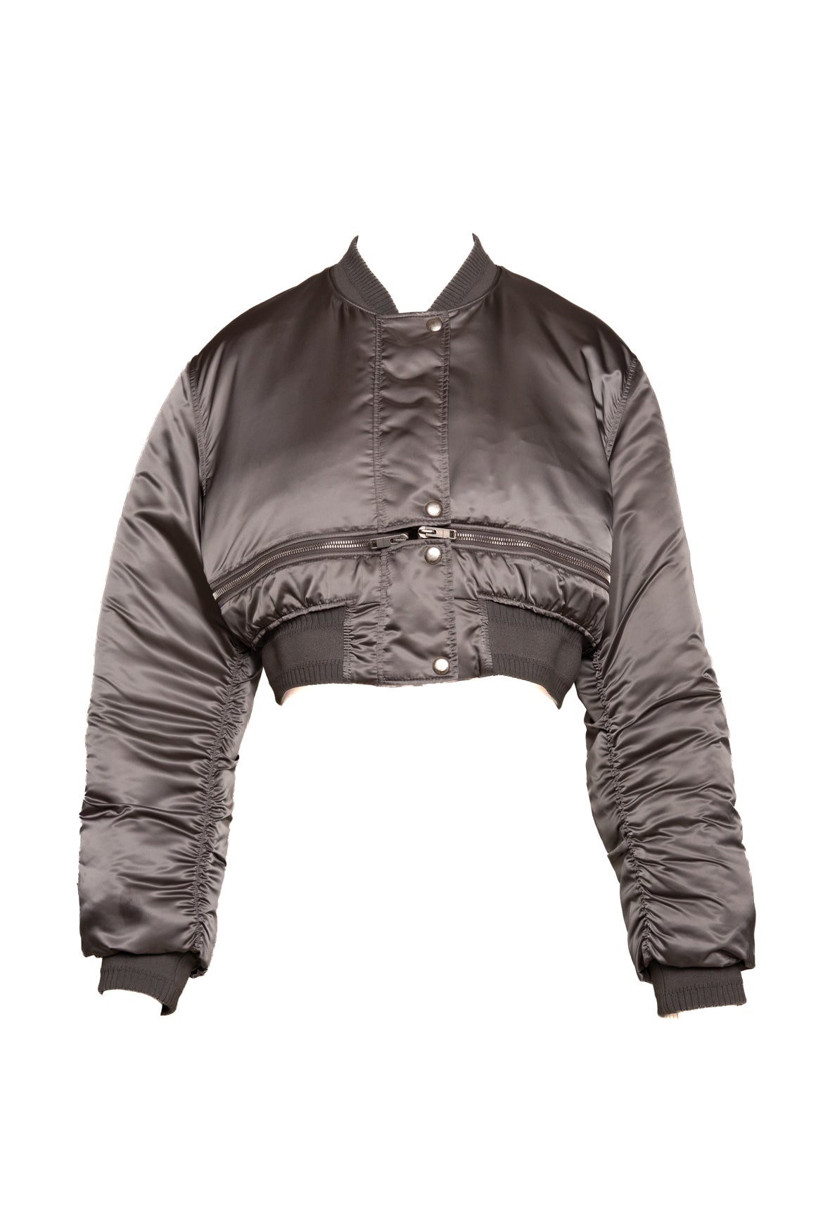 GIVENCHY Grey Crop Bomber (Sz. S)