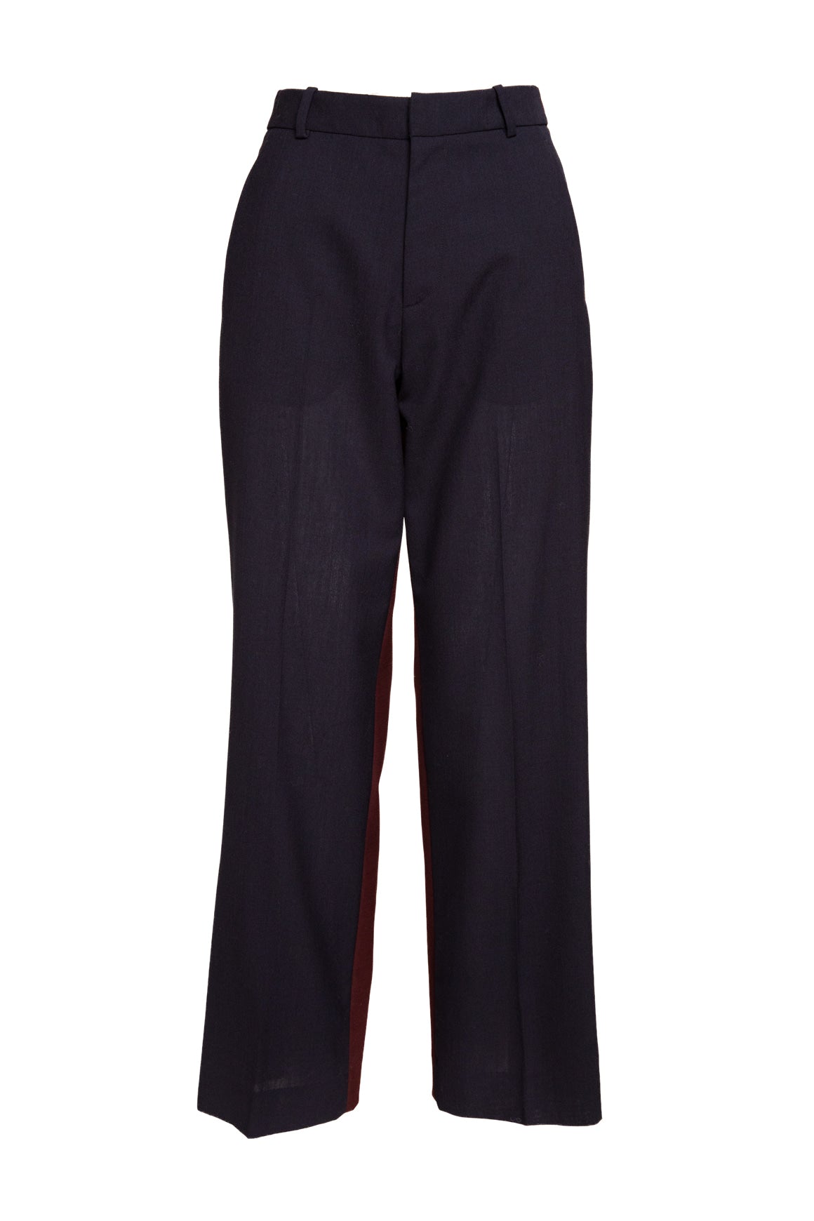 GAUCHERE Maroon & Navy Trousers (Sz. 34/0)