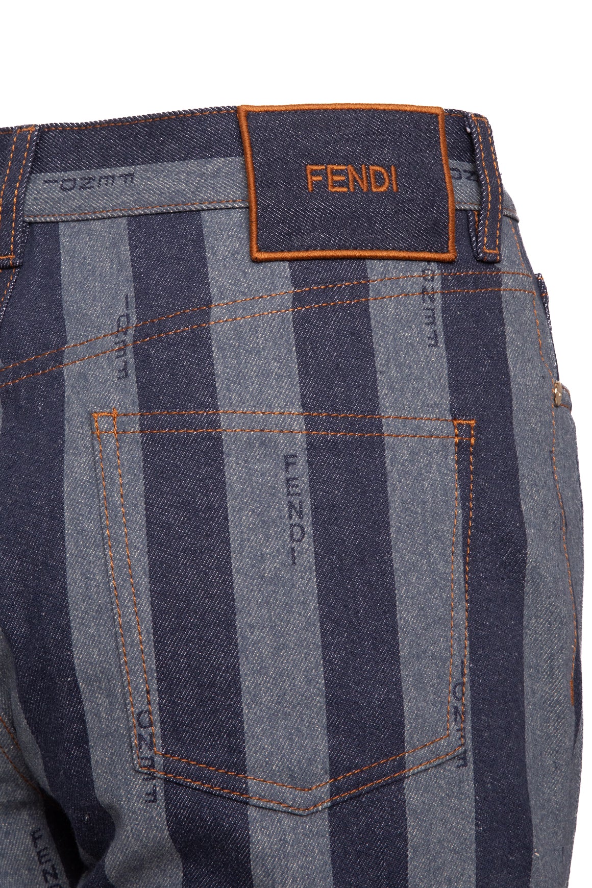 FENDI "Pequin" Striped Jeans (Sz.40/4)