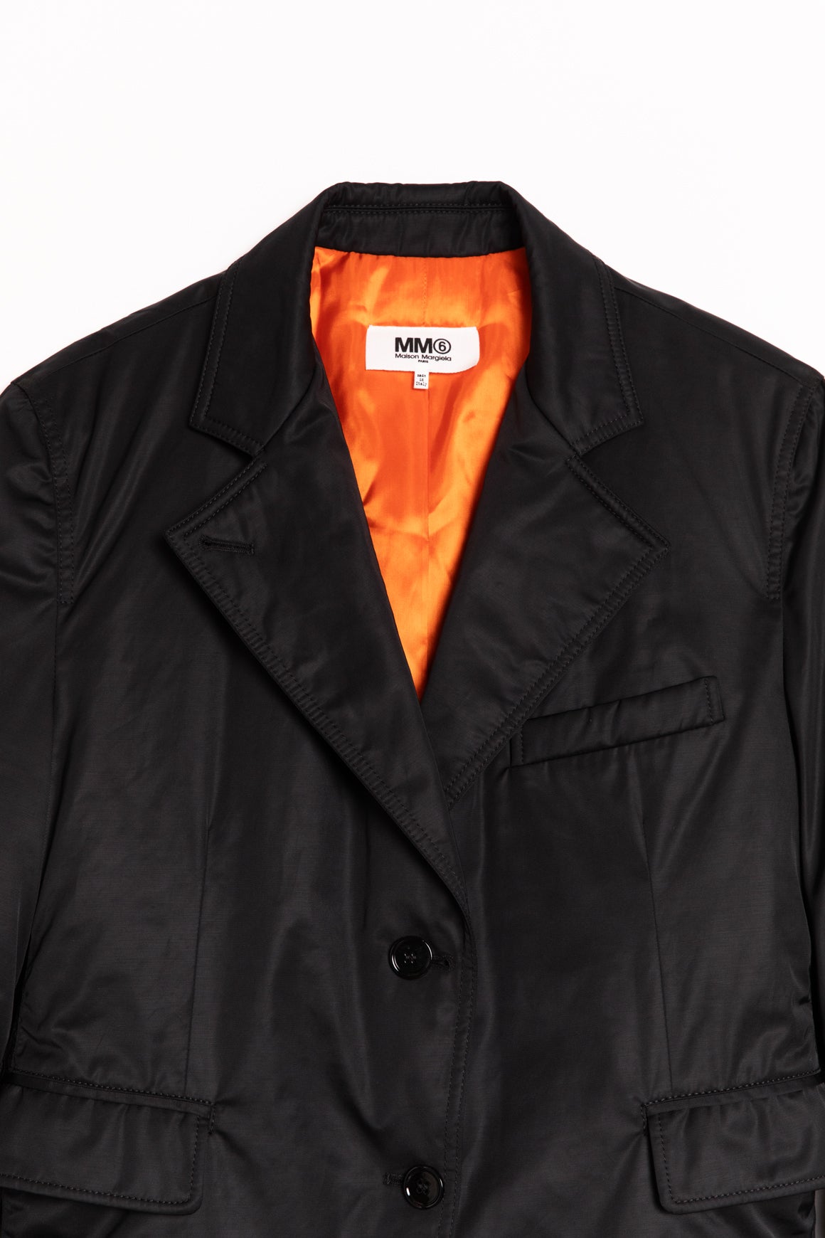 MM6 Black Puffer Blazer