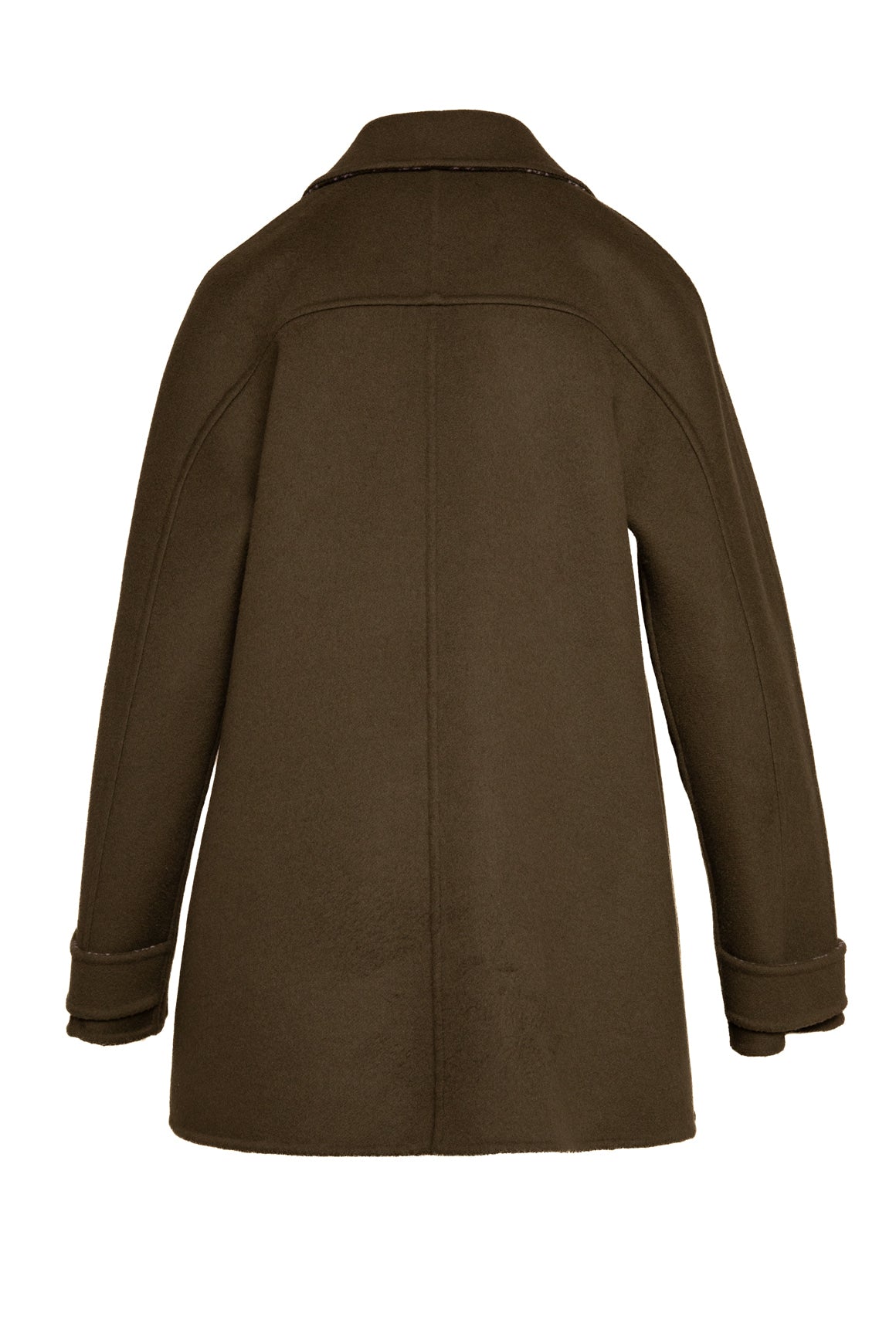 GUCCI Olive Wool Double Breasted Coat (Sz. 40/4)