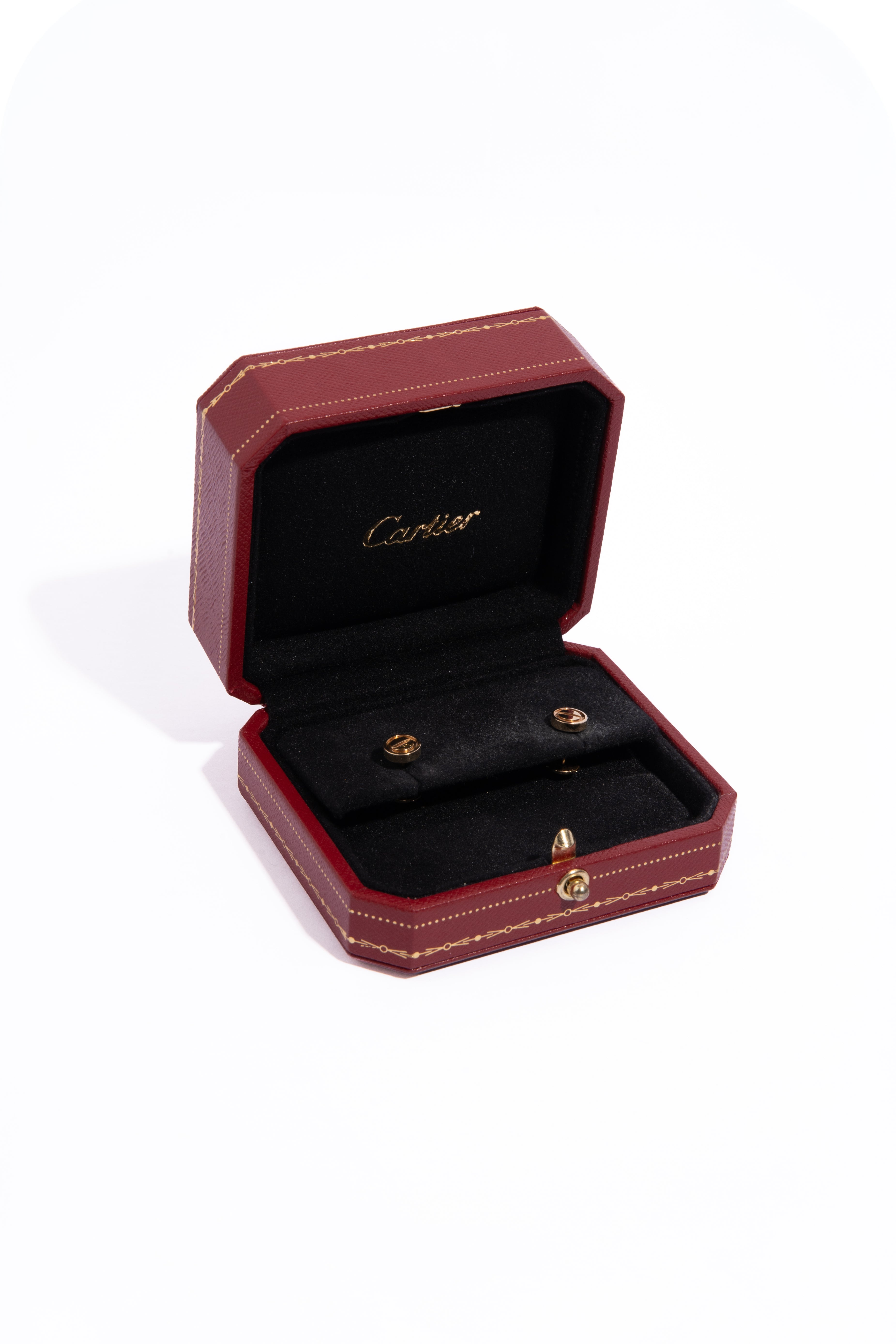 CARTIER 18K Love Stud Earrings