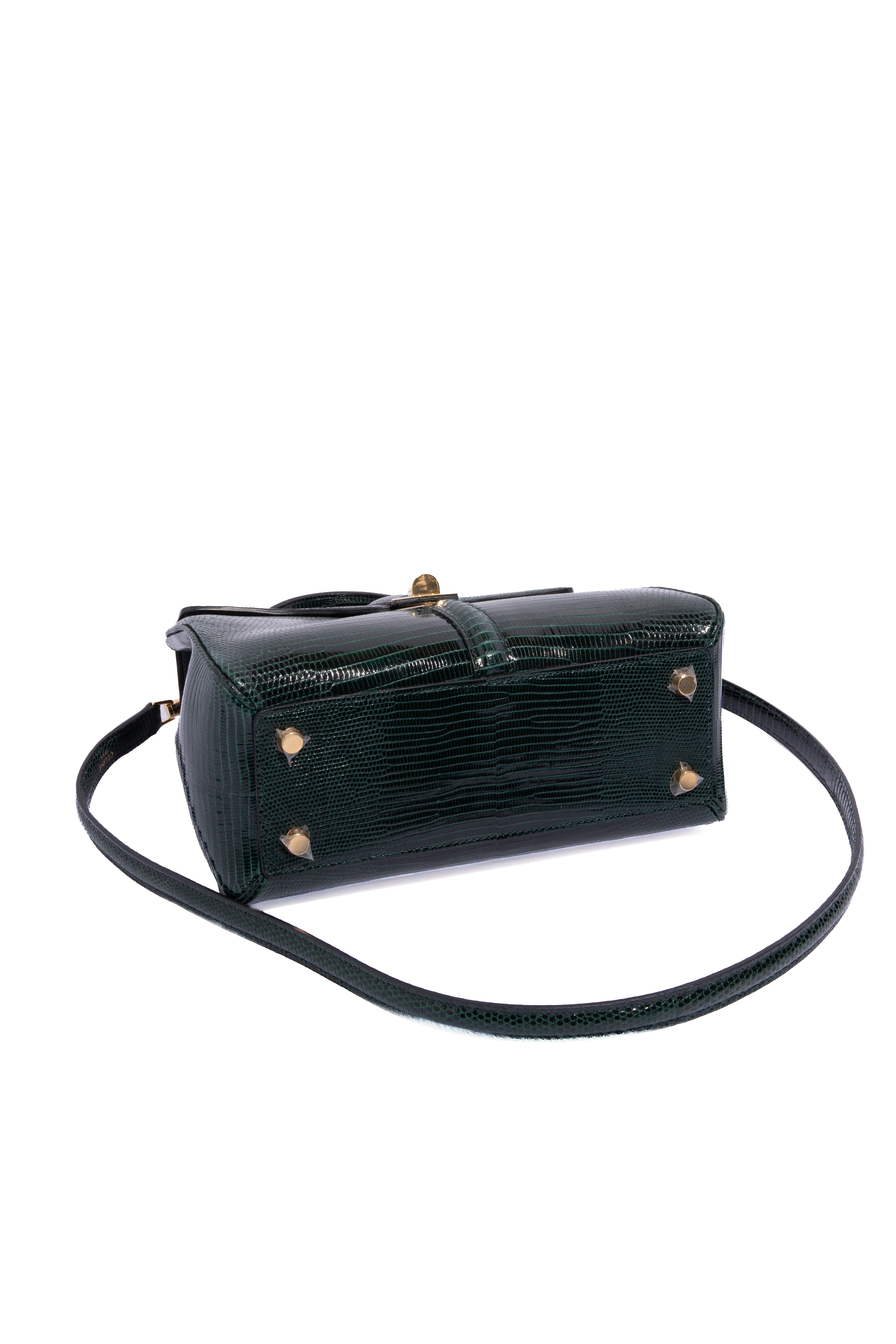 CELINE 2019 Green Lizard 16 Bag Small