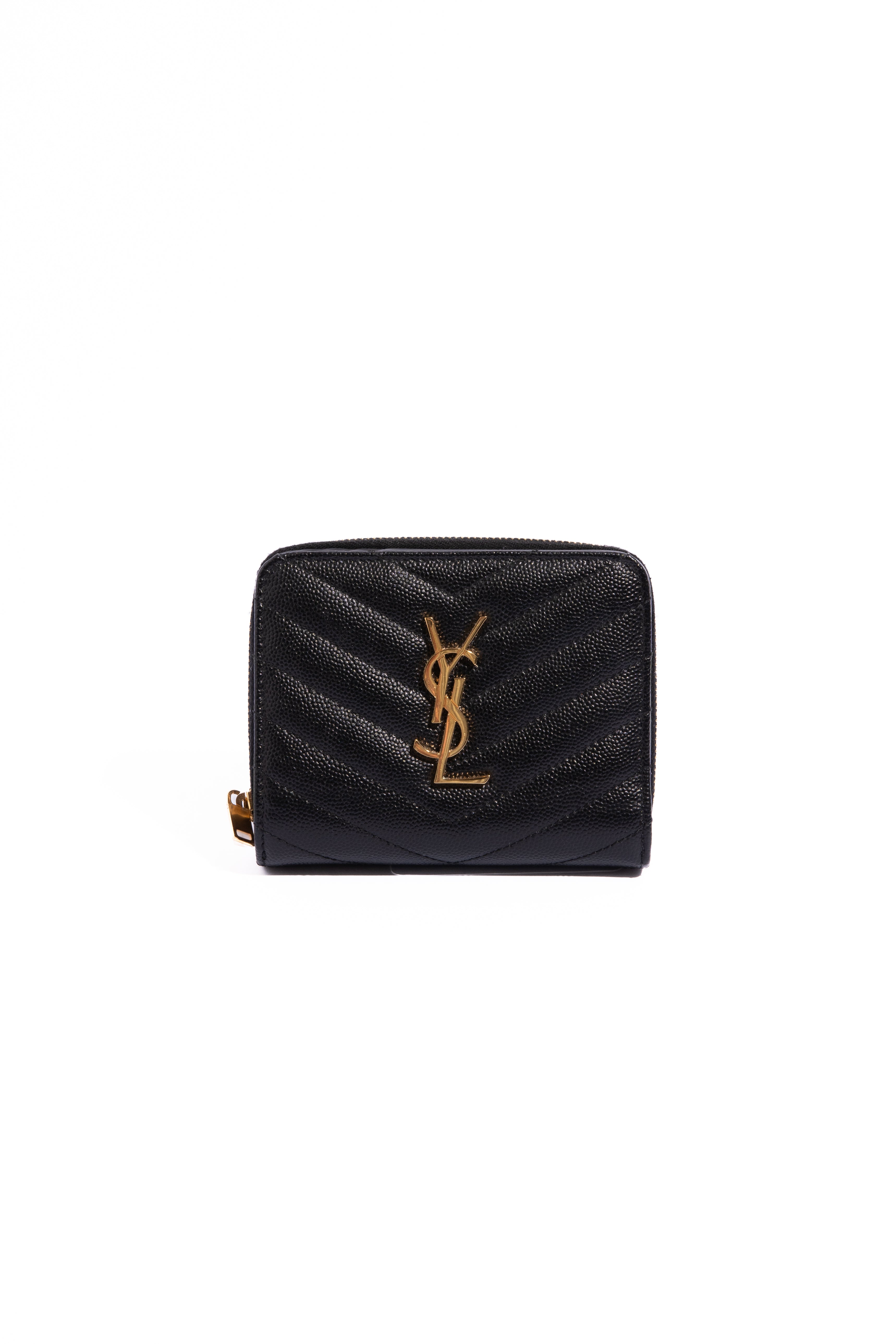 SAINT LAURENT Matelasse Bi Fold Wallet