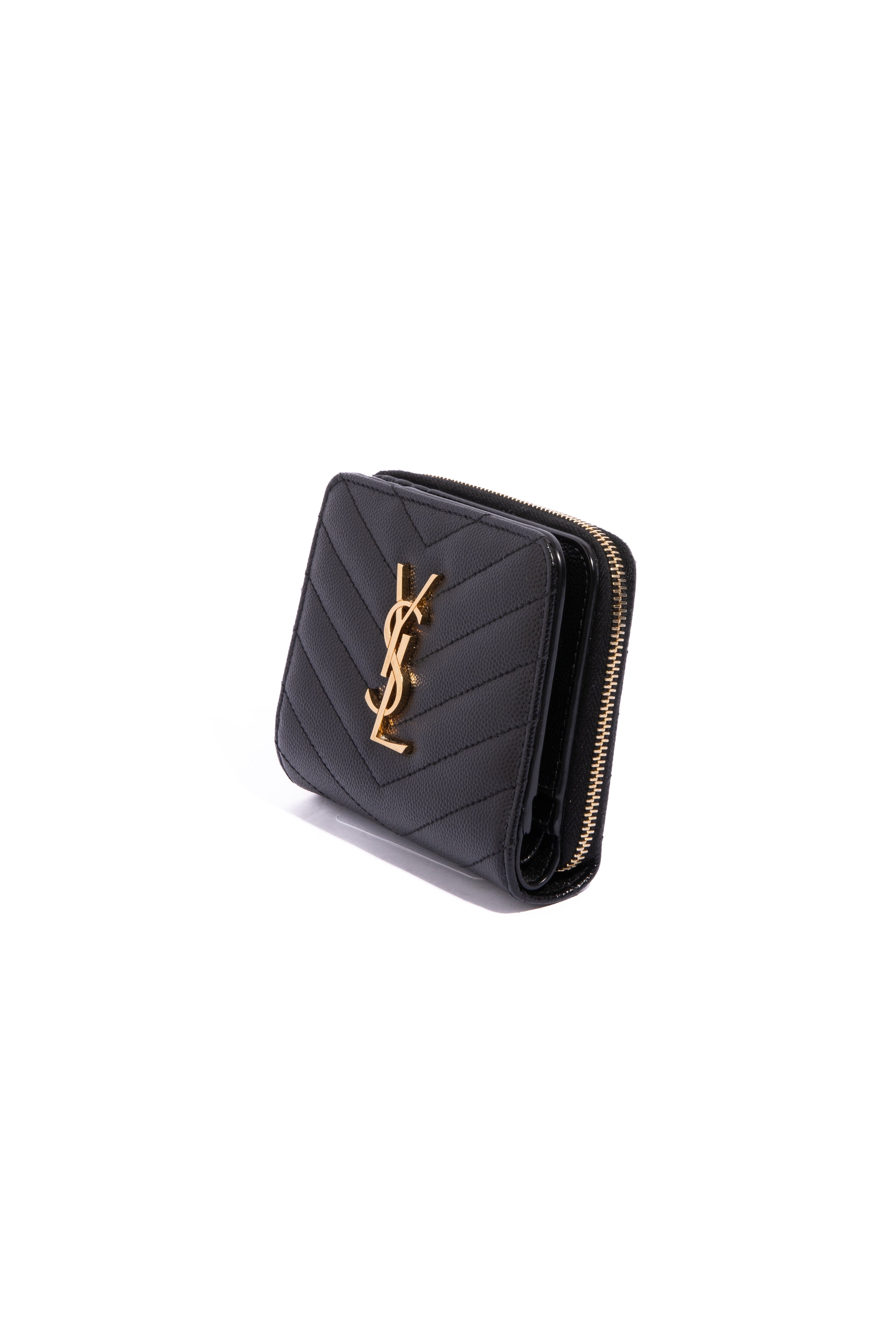 SAINT LAURENT Matelasse Bi Fold Wallet
