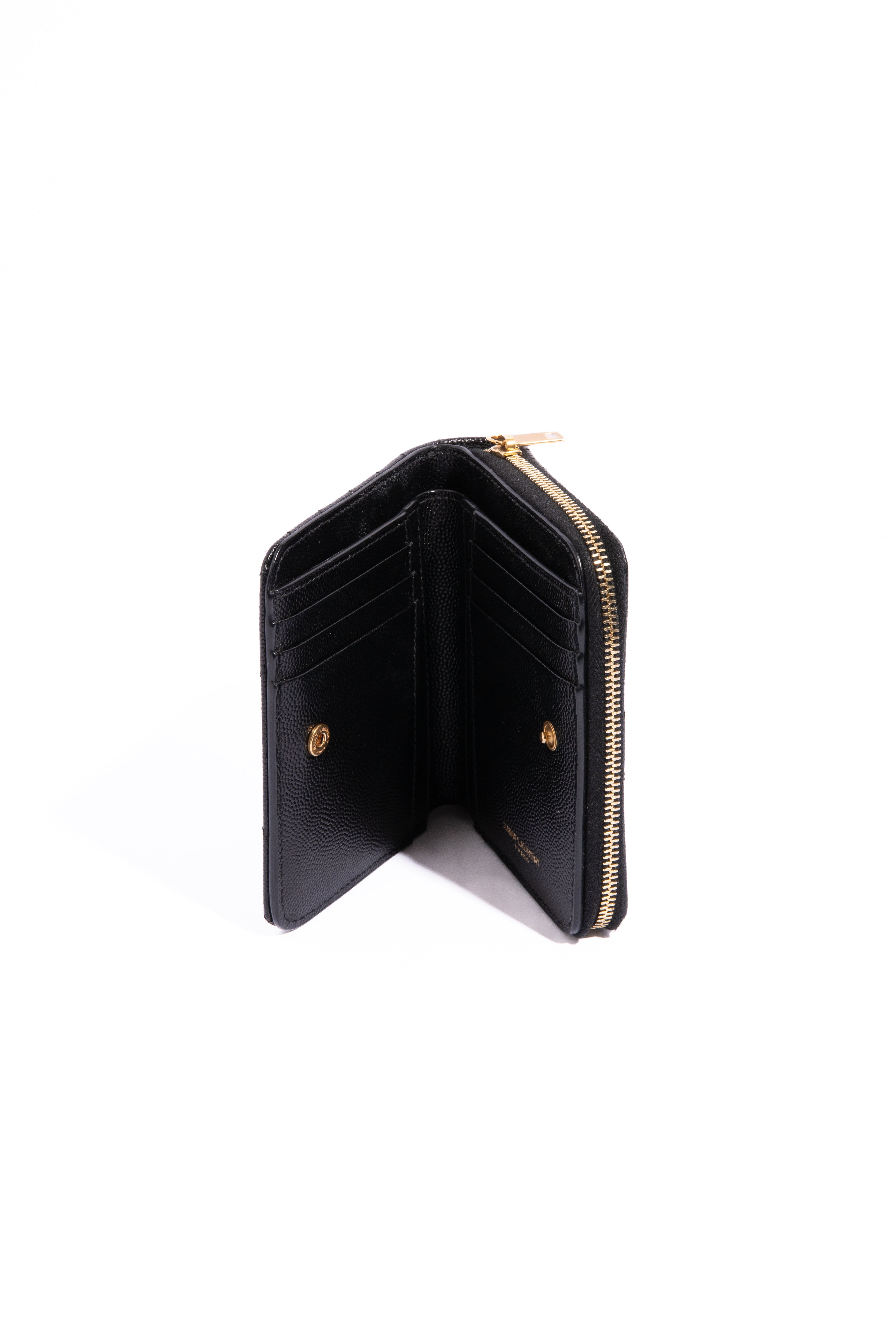 SAINT LAURENT Matelasse Bi Fold Wallet