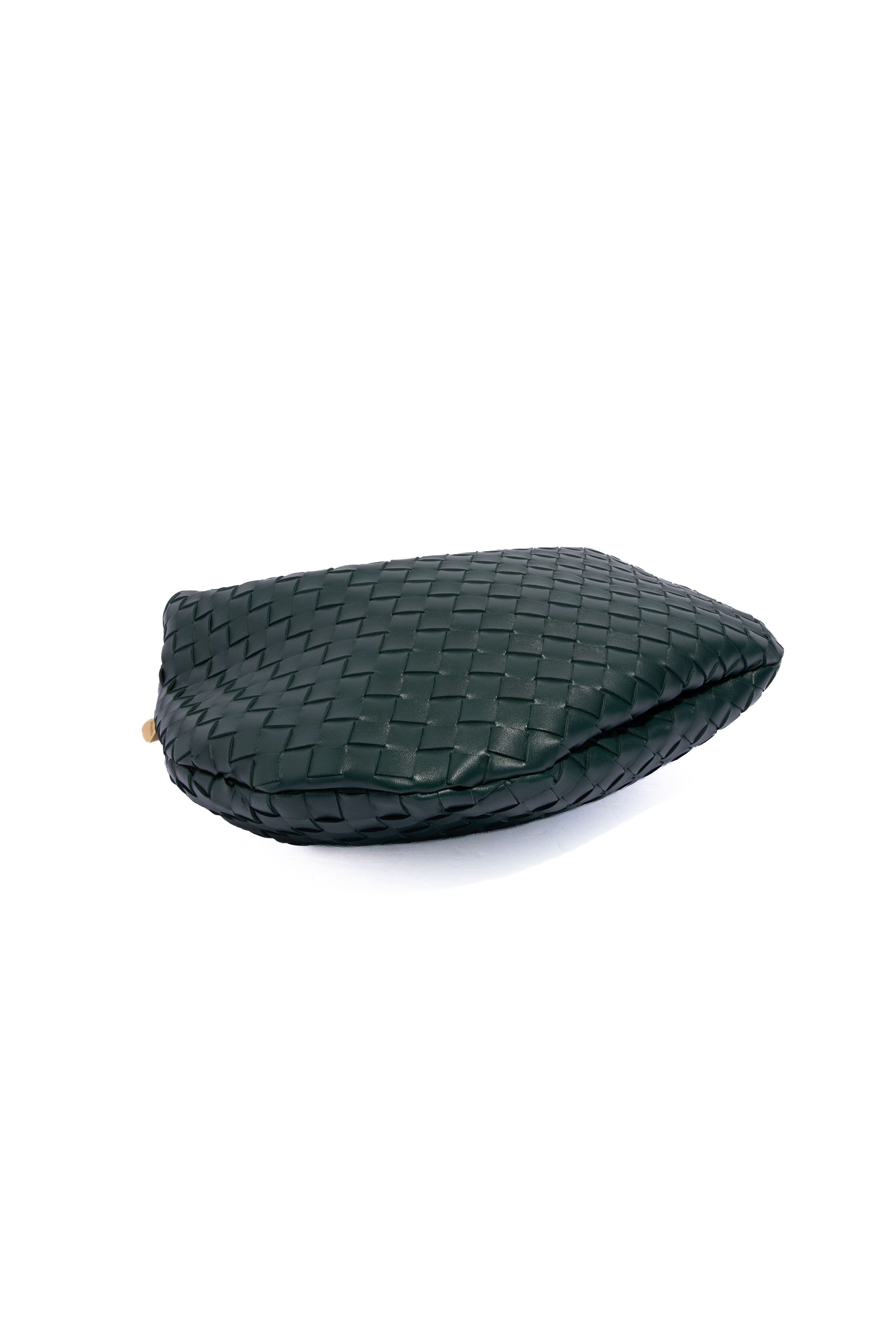 BOTTEGA VENETA 2022 Green Intrecciato Sardine Bag Medium