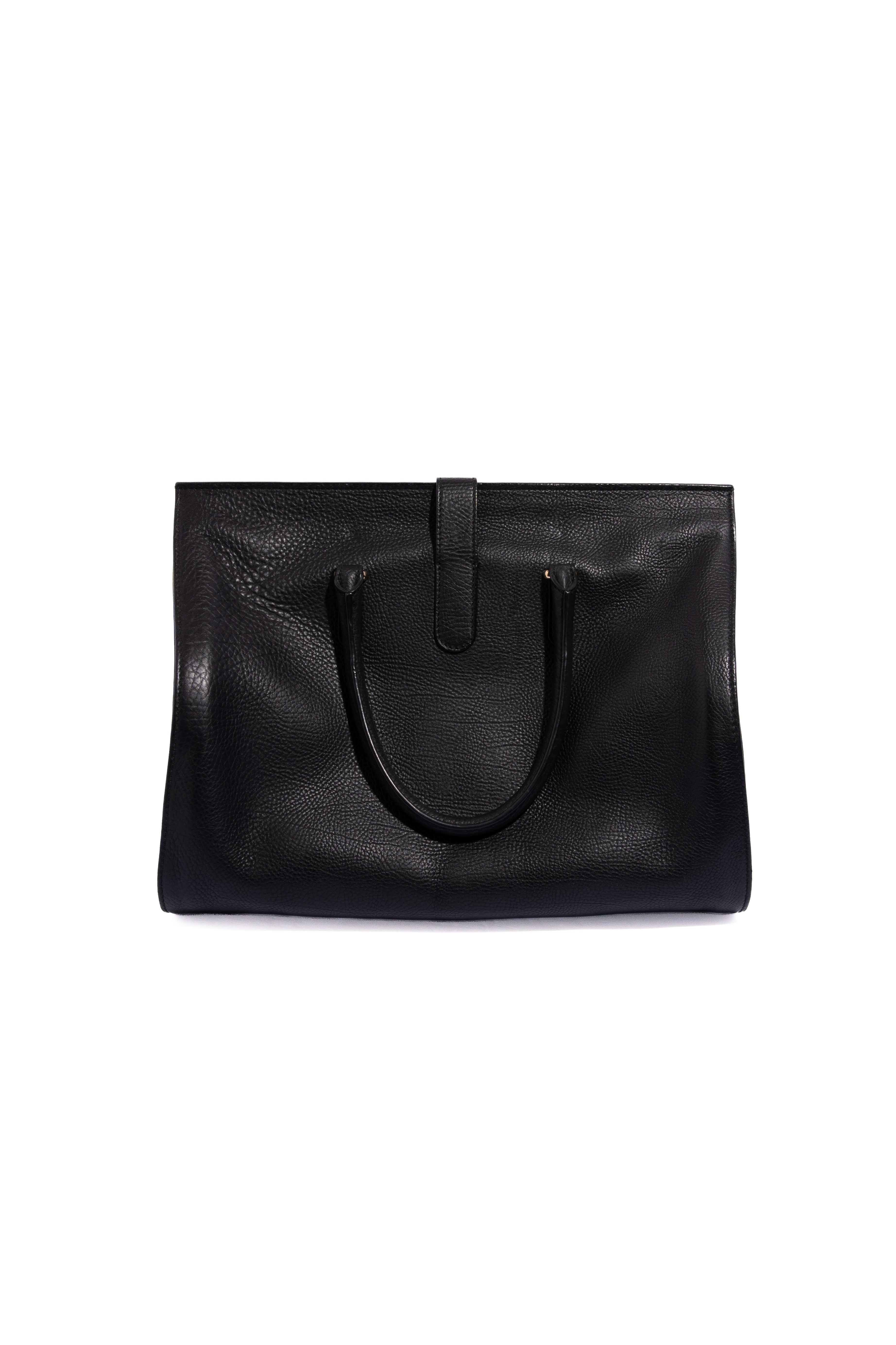 BALENCIAGA Black M Tube Round Tote