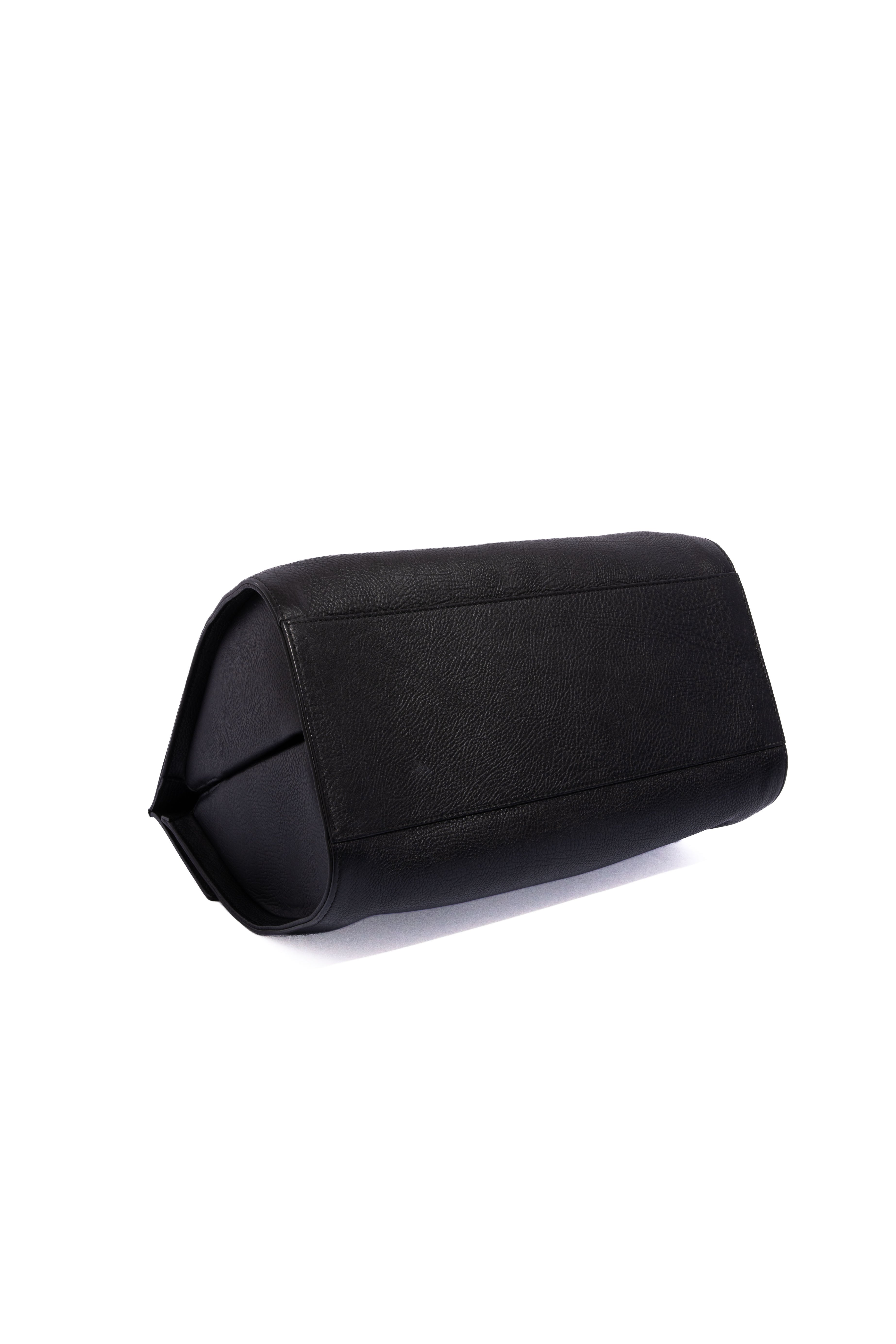 BALENCIAGA Black M Tube Round Tote