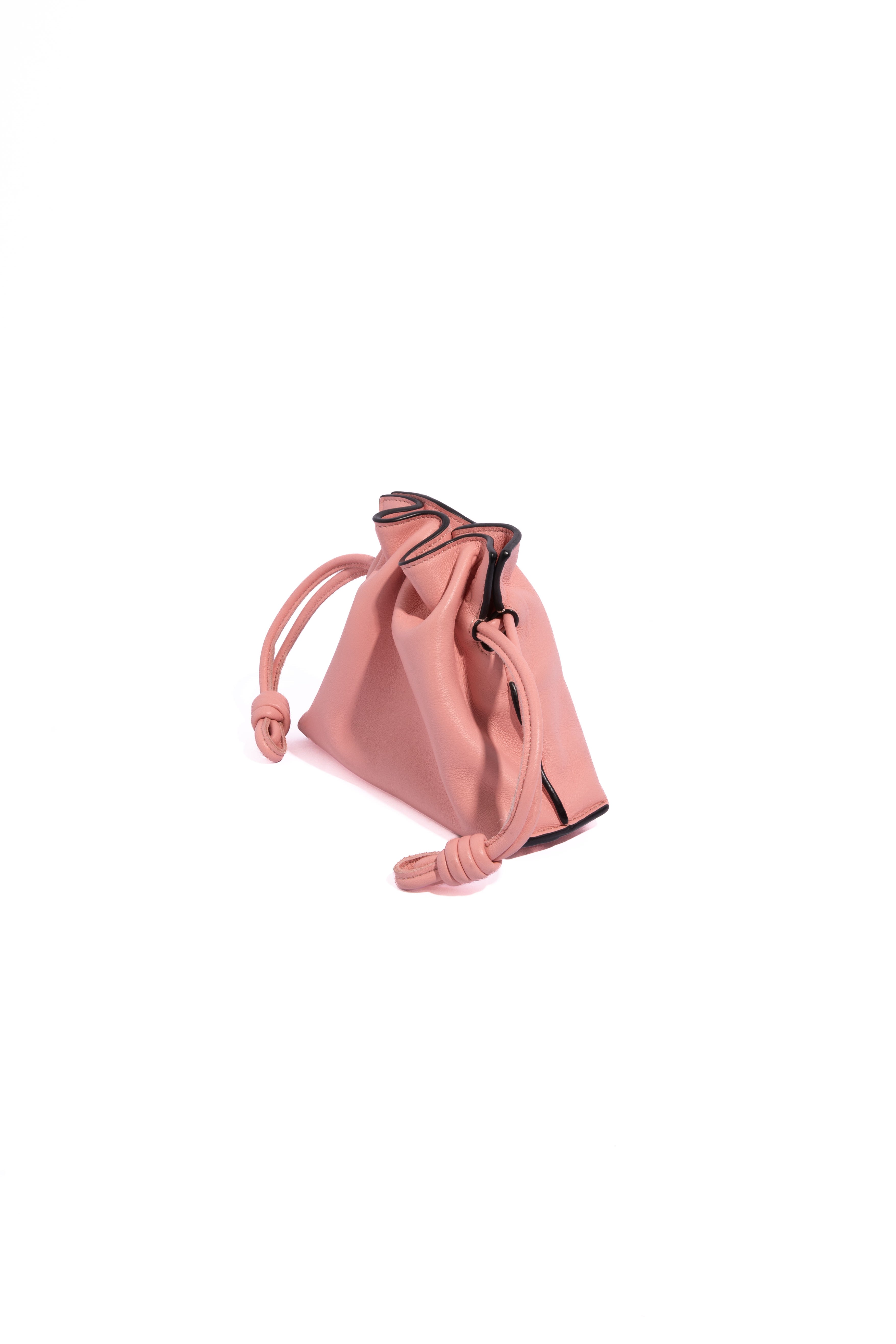 LOEWE Pink 'Flamenco' Nano Clutch w Crossbody Chain