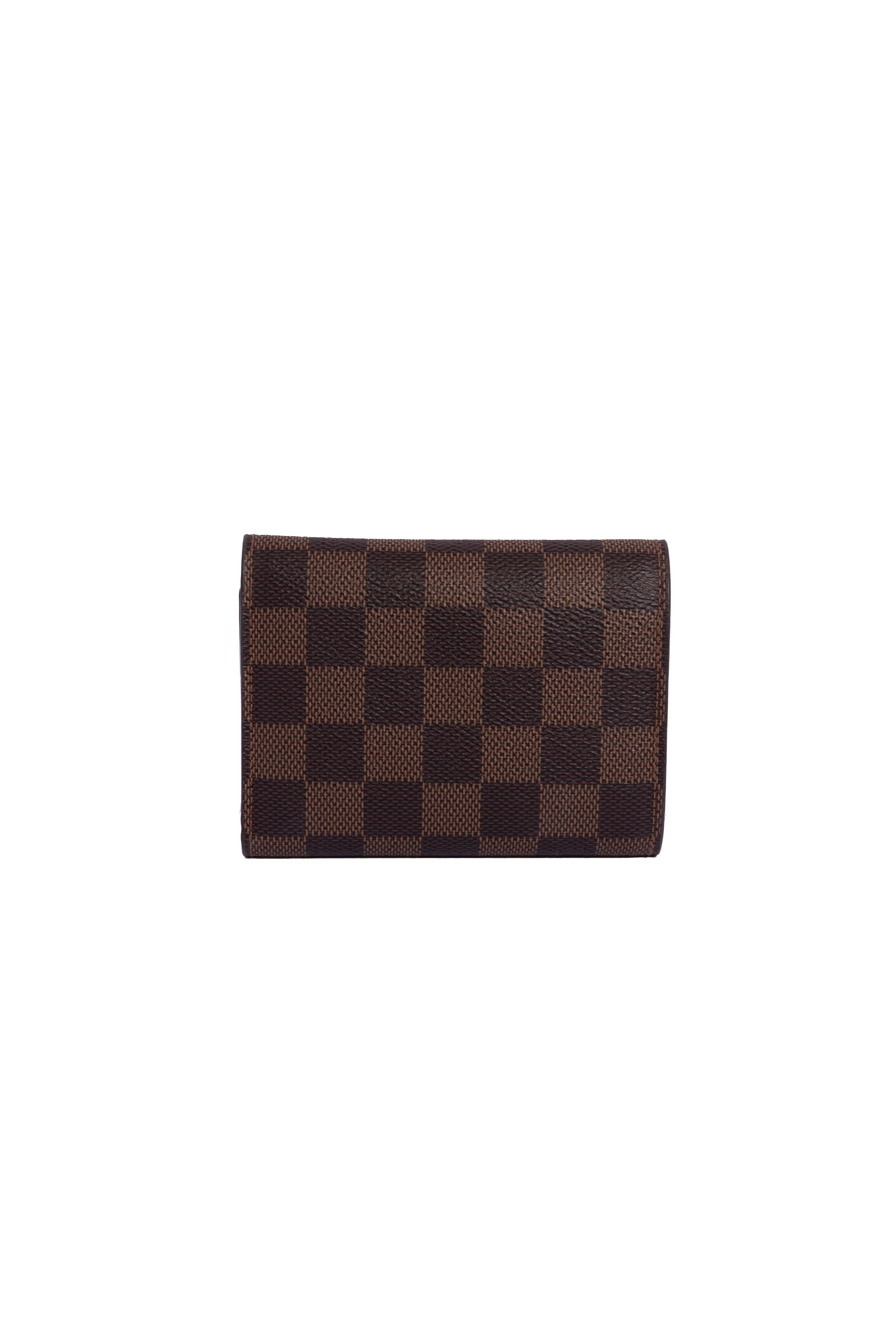 LOUIS VUITTON 2019 Brown Rose Damier Eben 'Victorine' Wallet