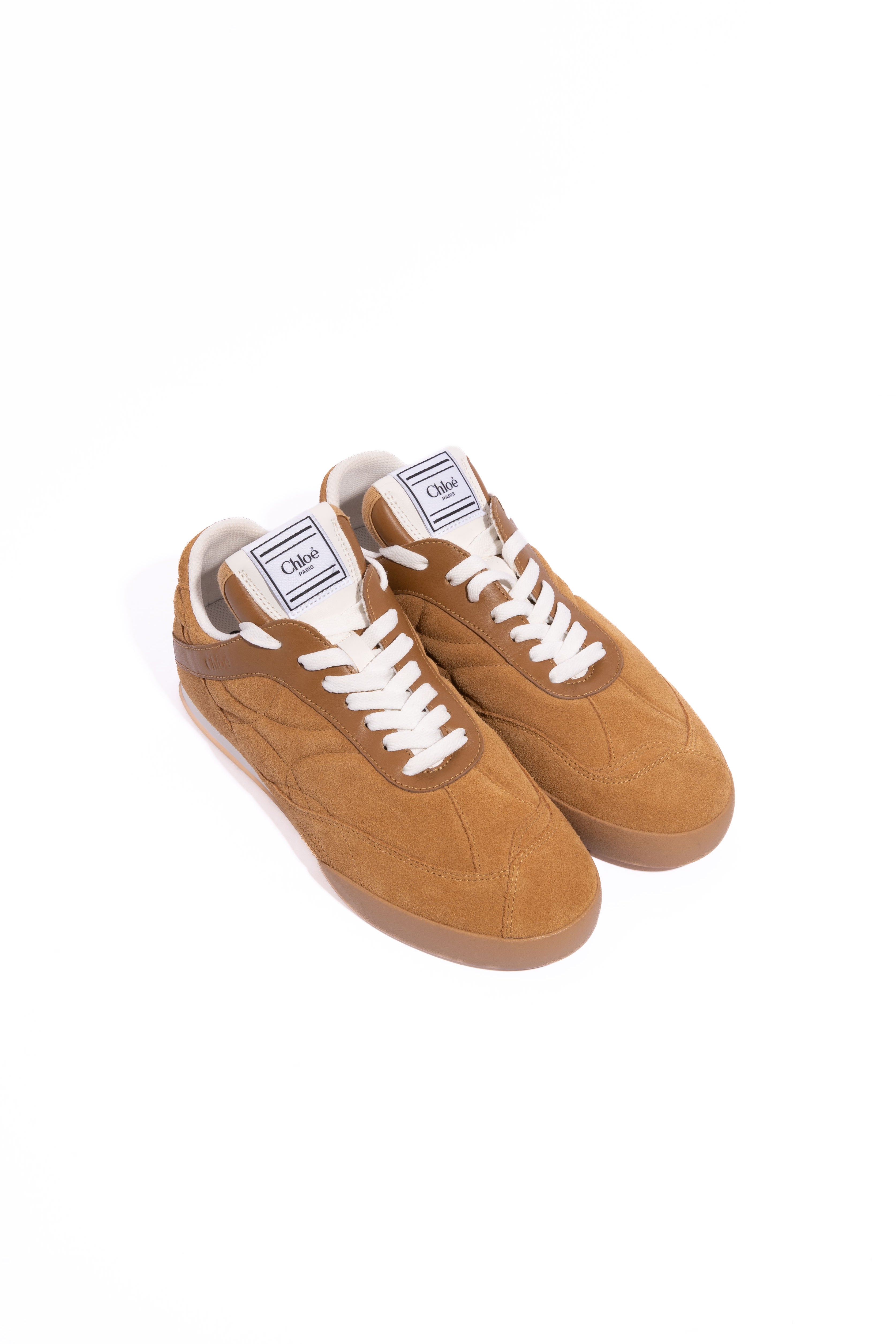 CHLOE Cinnamon Suede 'Kick' Sneaker | Sz 39