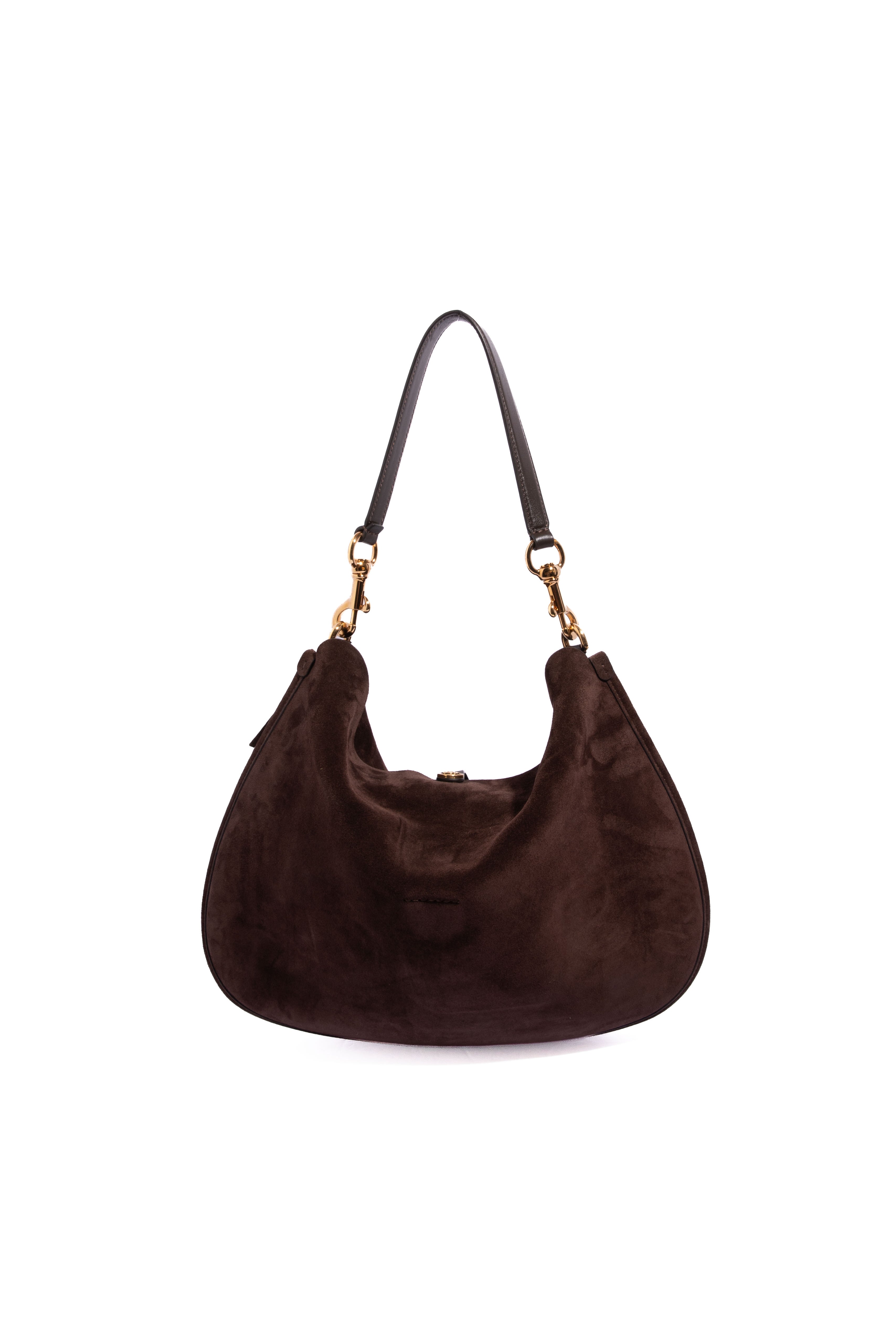 ETRO Brown Suede 'Pony XL' Crossbody Bag