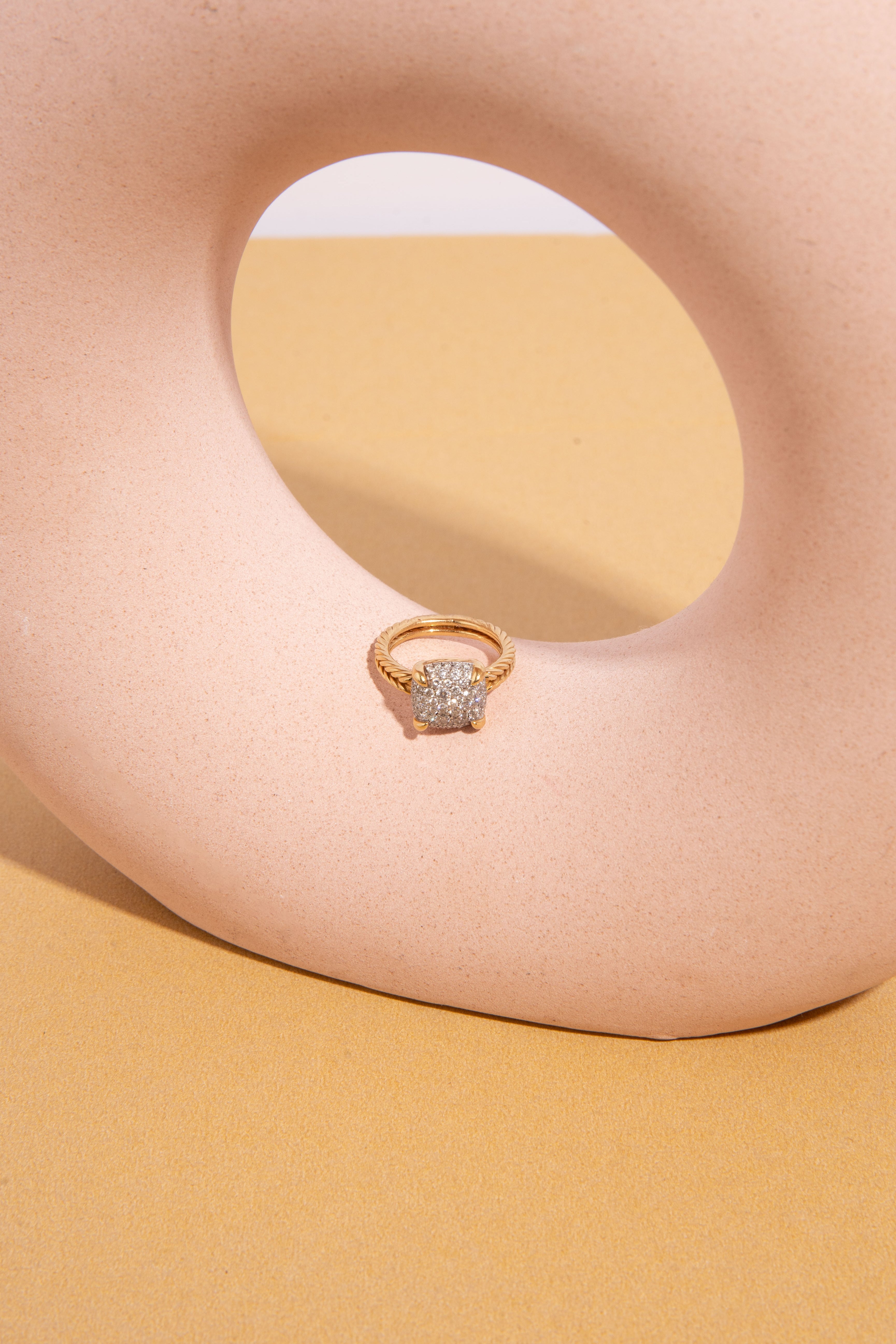 DAVID YURMAN 18K & Diamond Chatelaine Ring