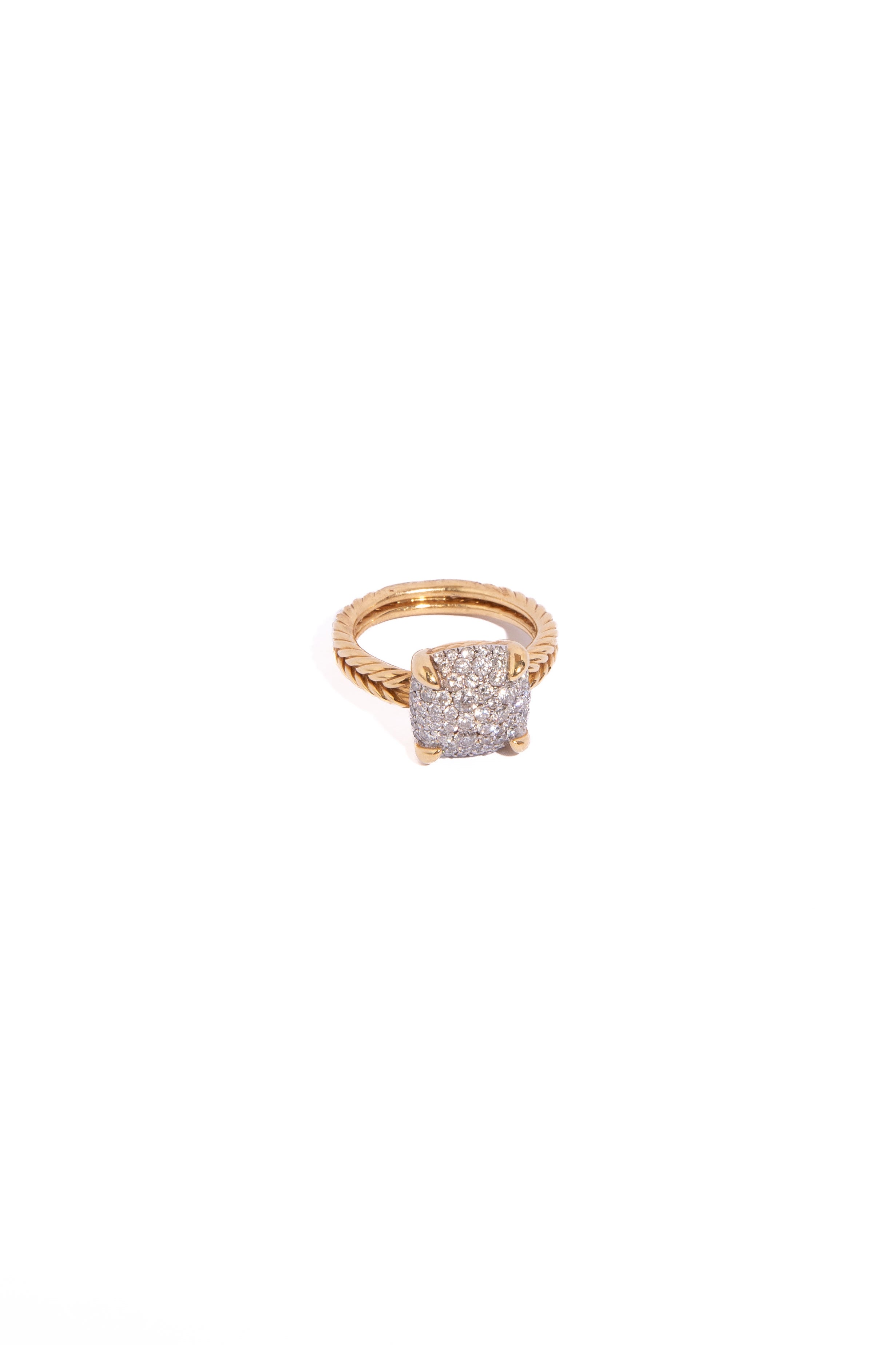 DAVID YURMAN 18K & Diamond Chatelaine Ring
