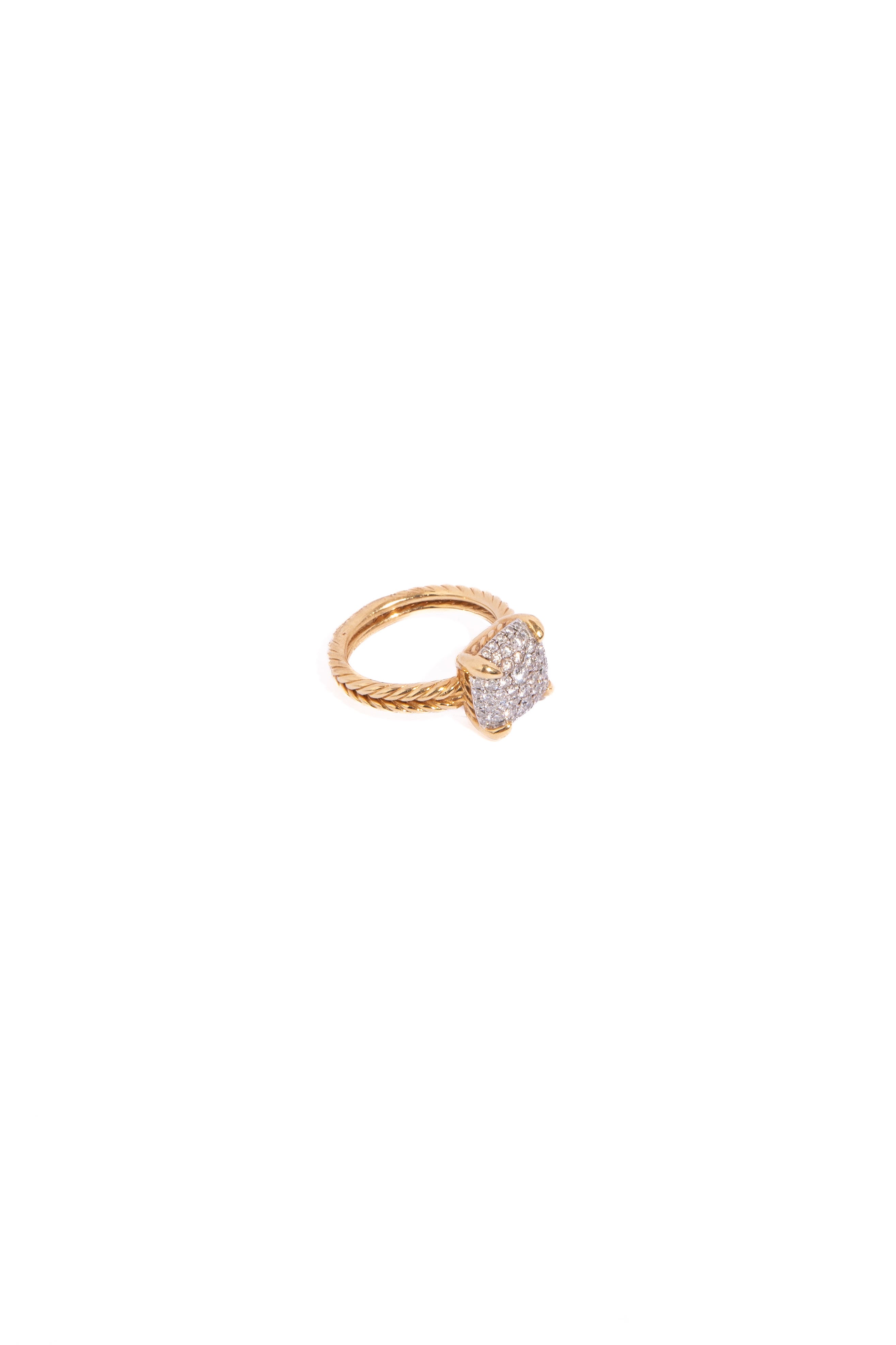 DAVID YURMAN 18K & Diamond Chatelaine Ring