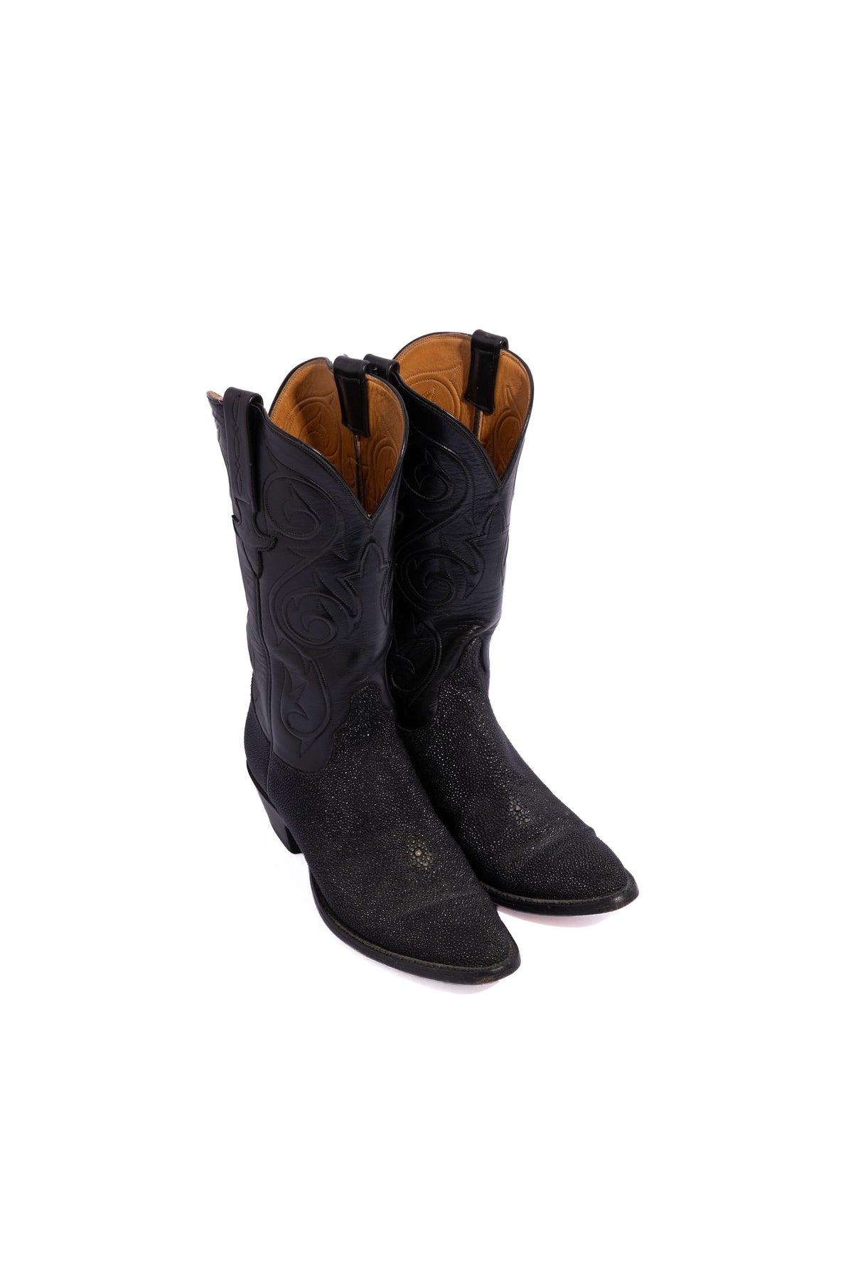 LUCCHESE CLASSICS Blk Stingray Boots | Sz. 7.5