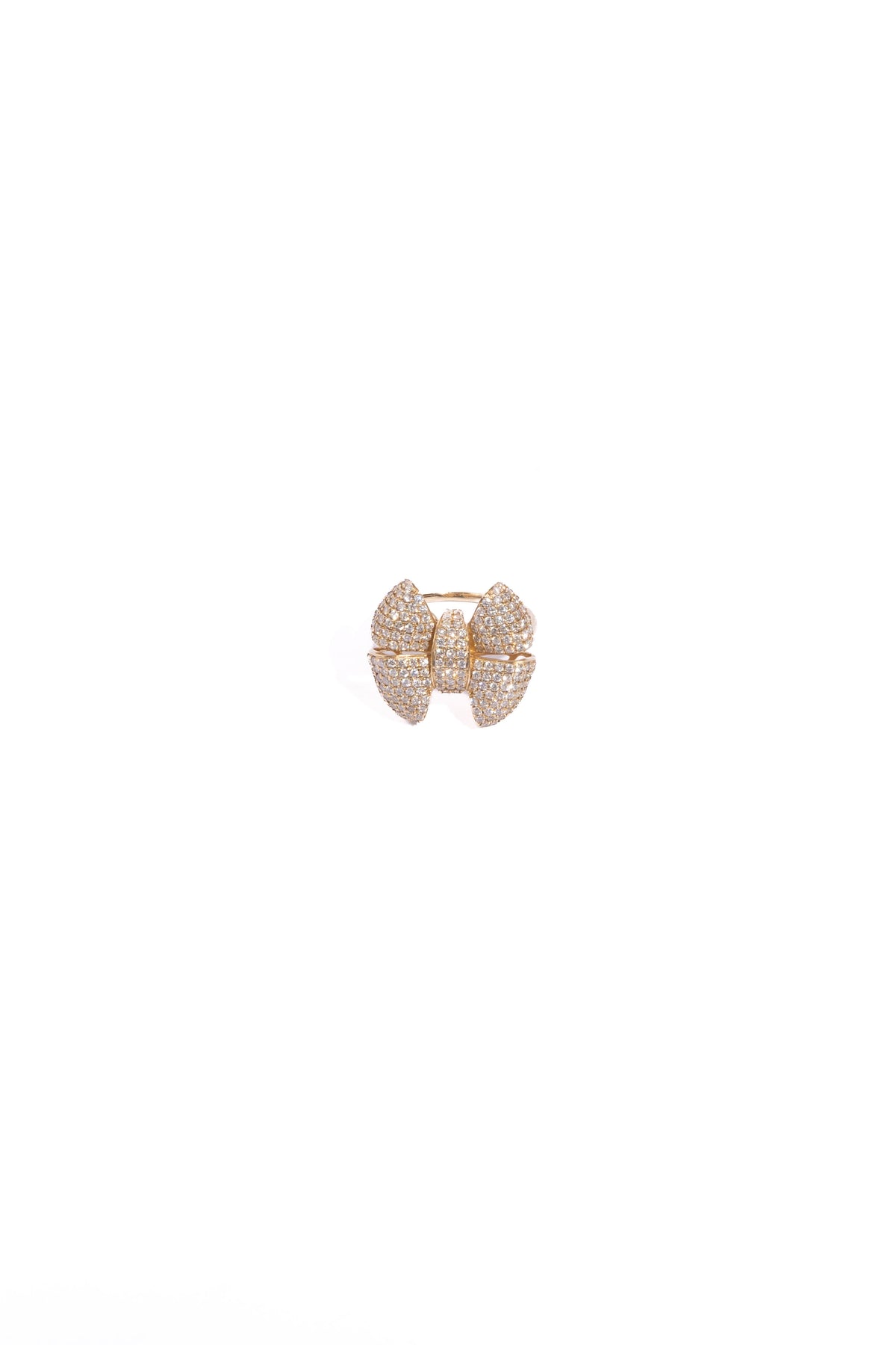 RACHEL LYNN X CORRI LYNN 14k Diamond Bow Ring | Sz. 7