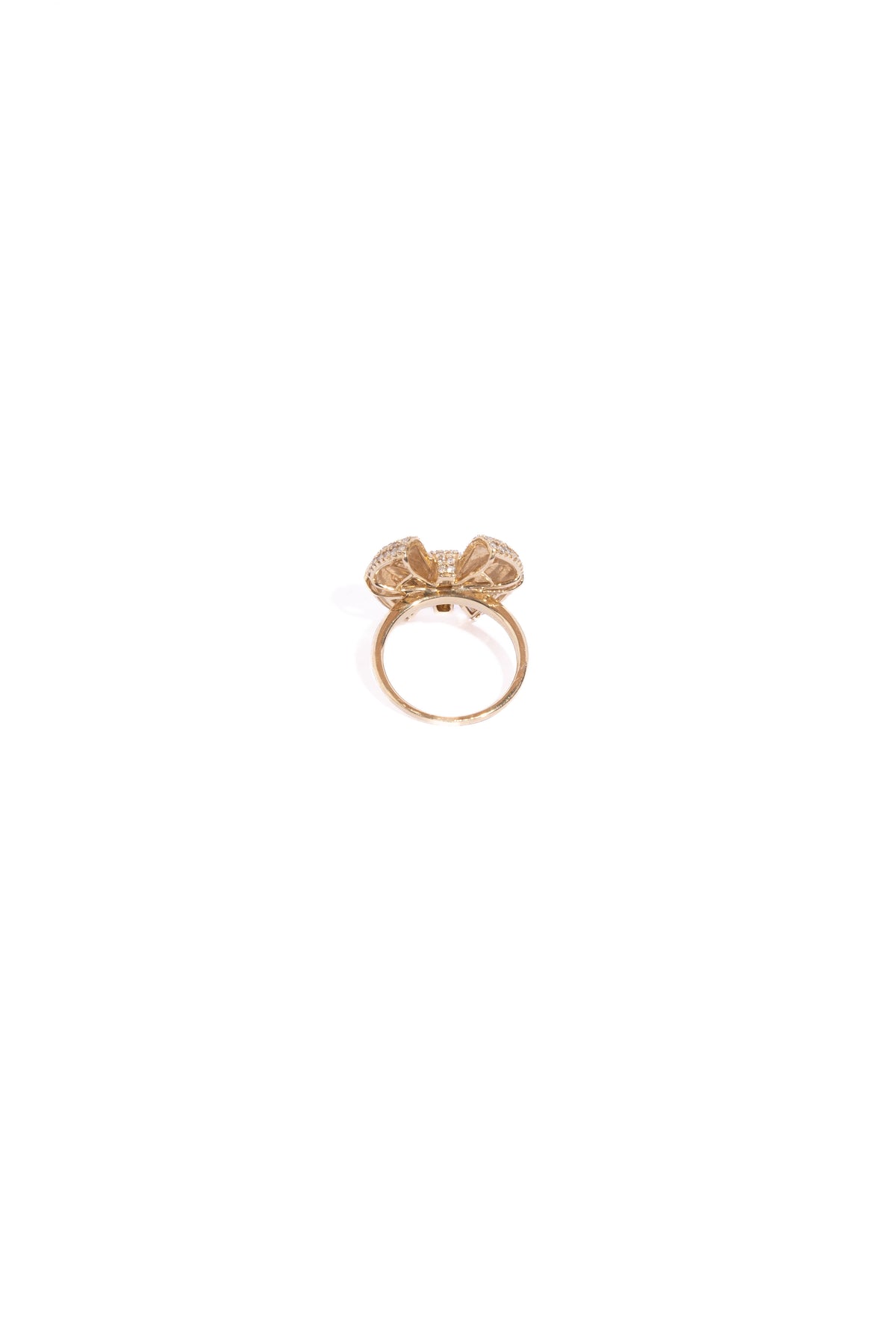 RACHEL LYNN X CORRI LYNN 14k Diamond Bow Ring | Sz. 7