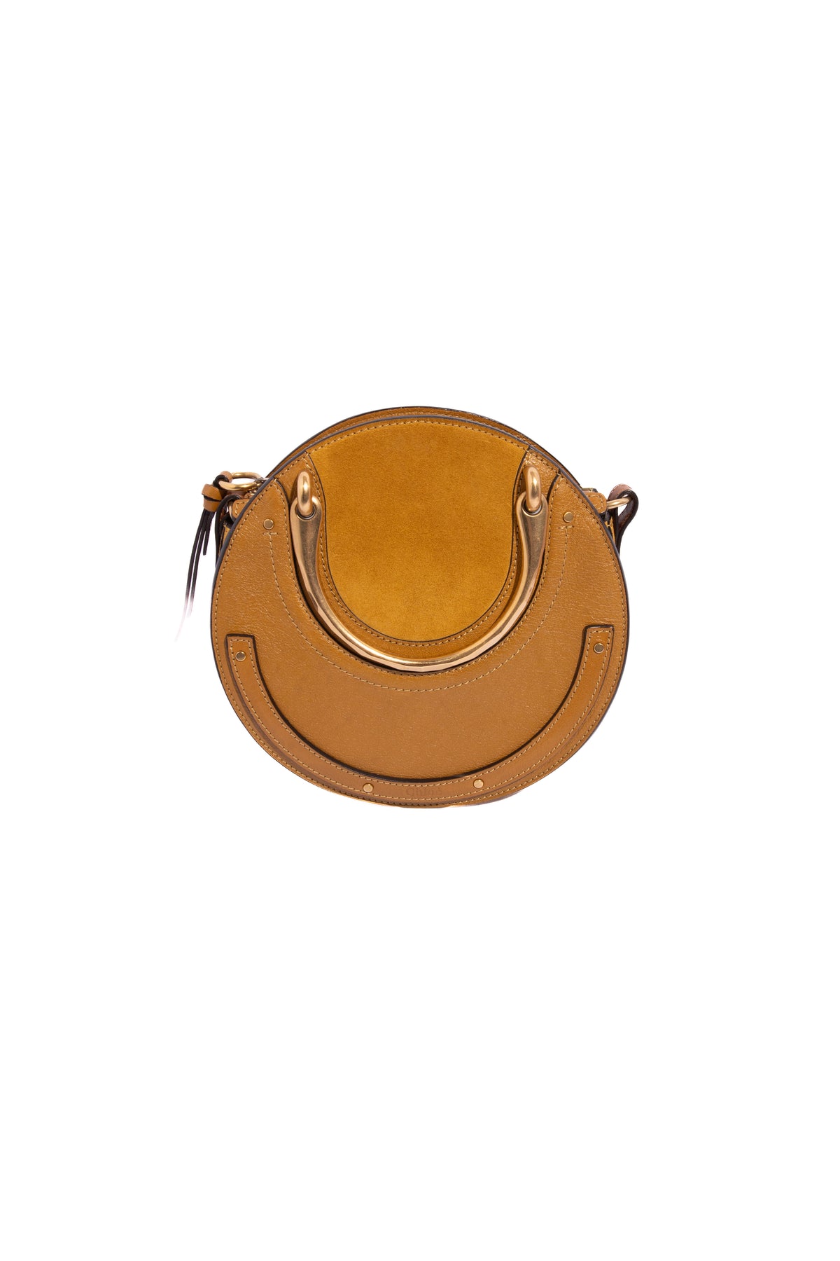 CHLOE Small Round 'Pixie' Gold Bracelet Handle Bag