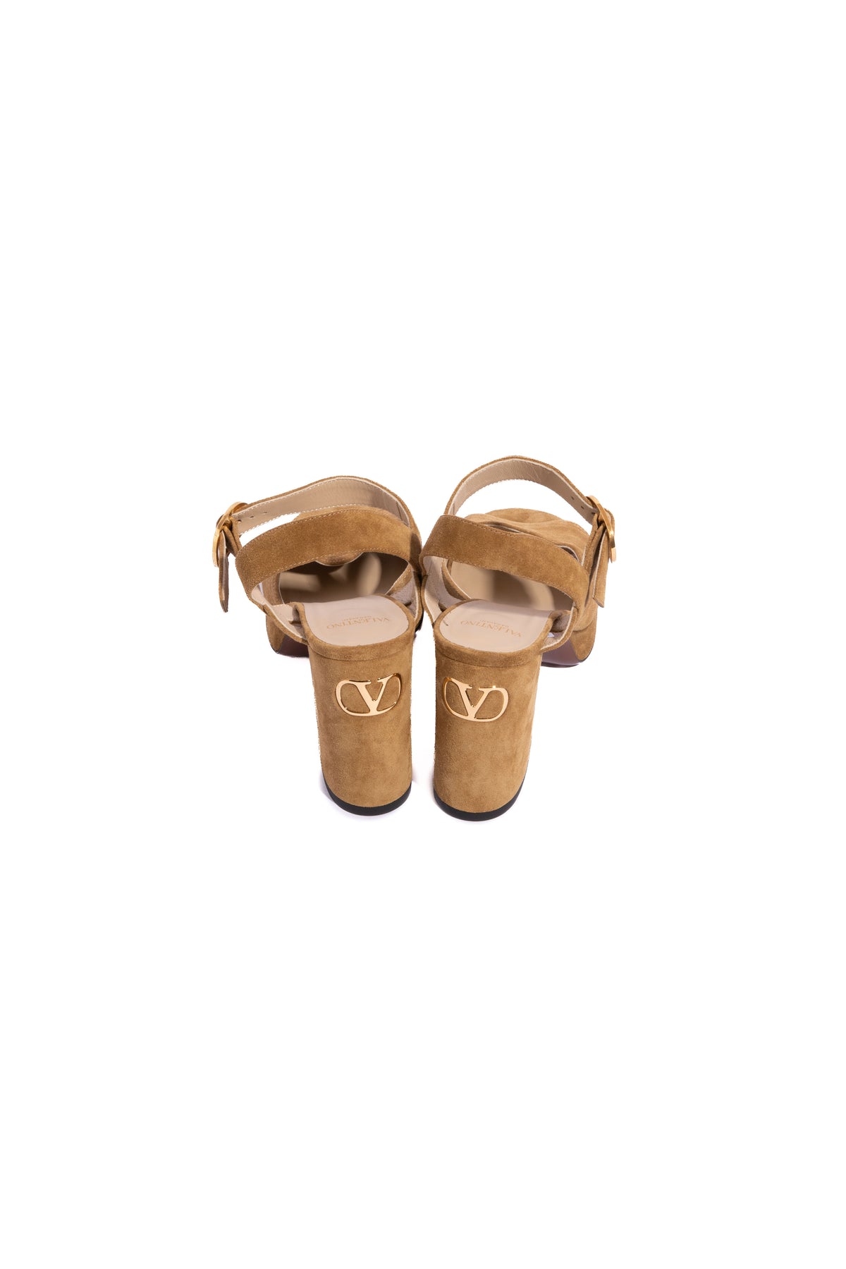 VALENTINO GARAVANI Brown Suede Fawcette Platform Sandals | Sz. 38.5