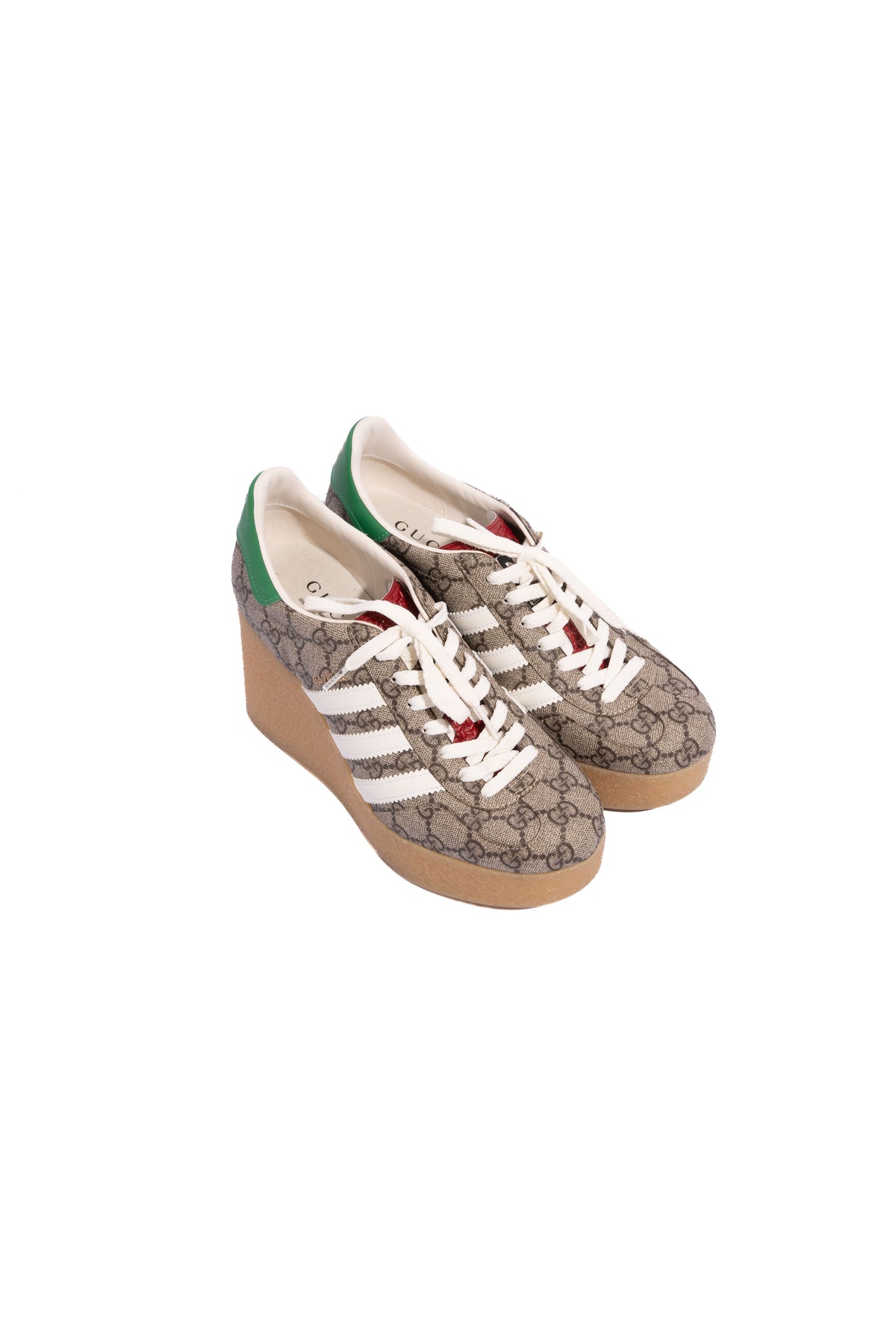 GUCCI X ADIDAS GG Wedge Gazelle Sneakers | Sz. 38.5