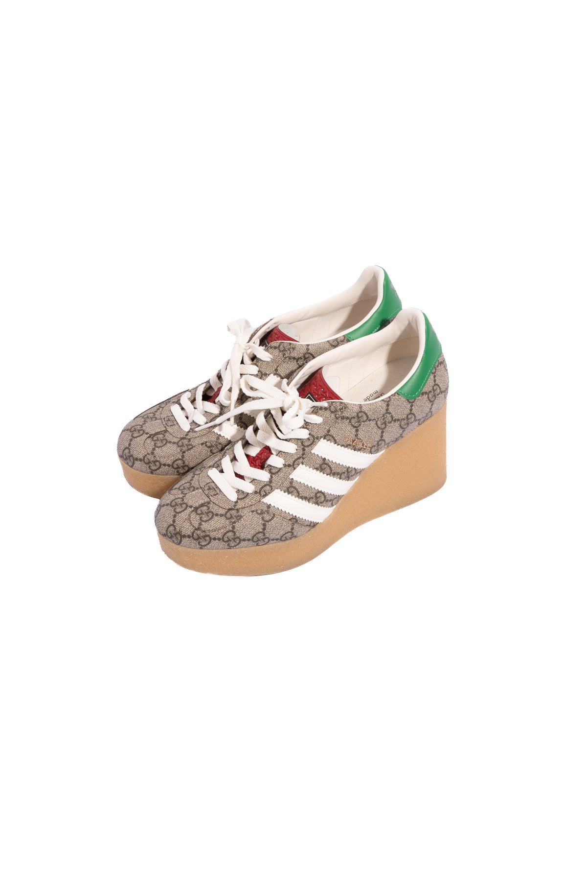 GUCCI X ADIDAS GG Wedge Gazelle Sneakers | Sz. 38.5