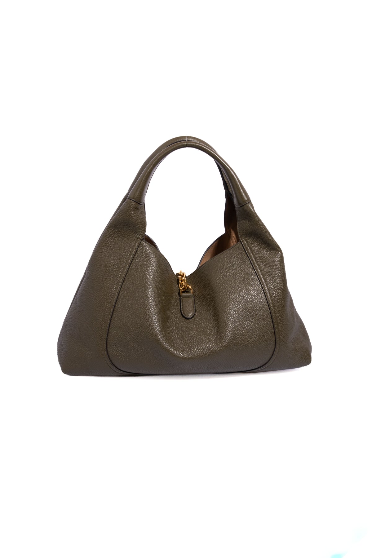 GUCCI Olive Soft-Bit Maxi Shoulder Bag