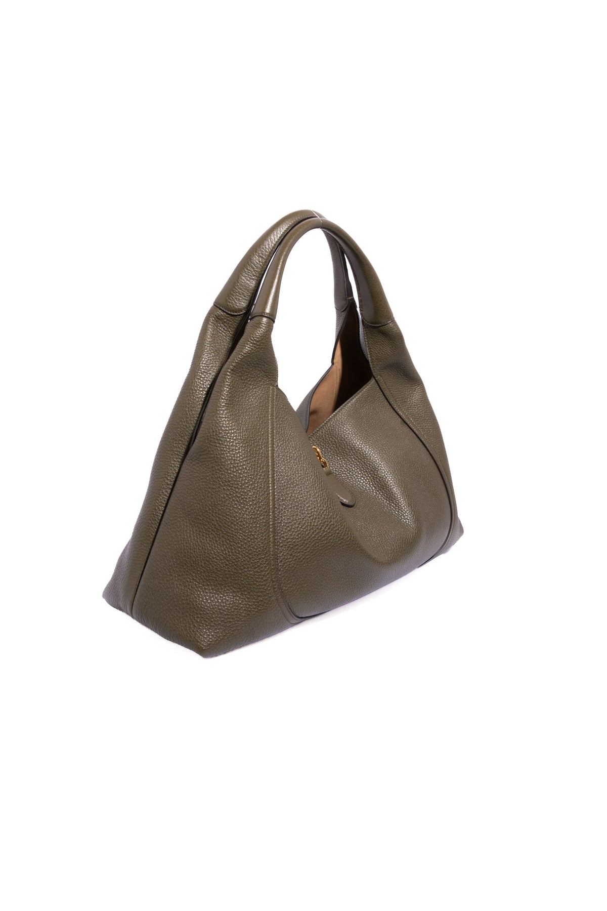 GUCCI Olive Soft-Bit Maxi Shoulder Bag
