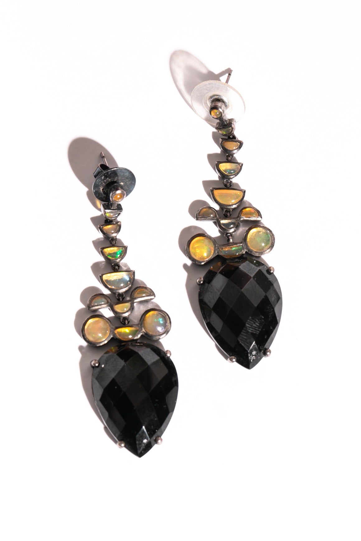 NAK ARMSTRONG Onyx & Opal Earrings