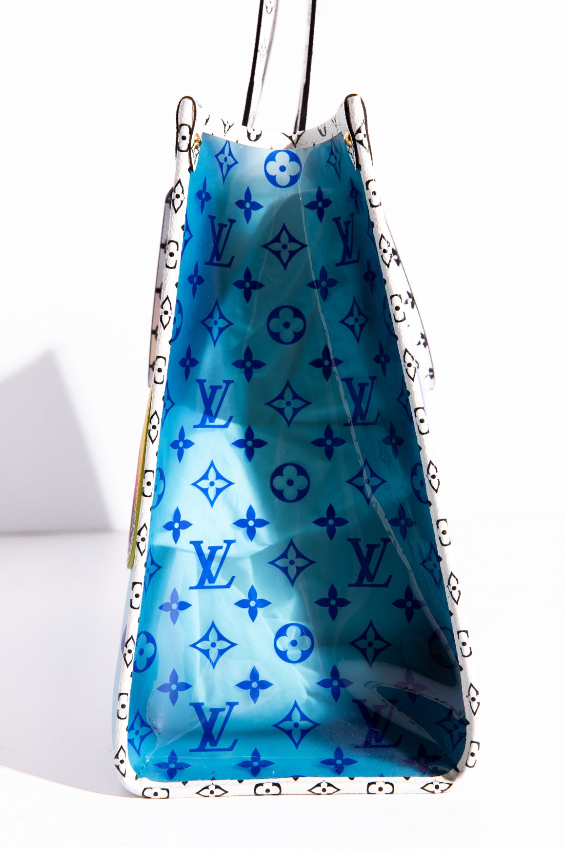 LOUIS VUITTON Blue Reversed OnTheGo Tote