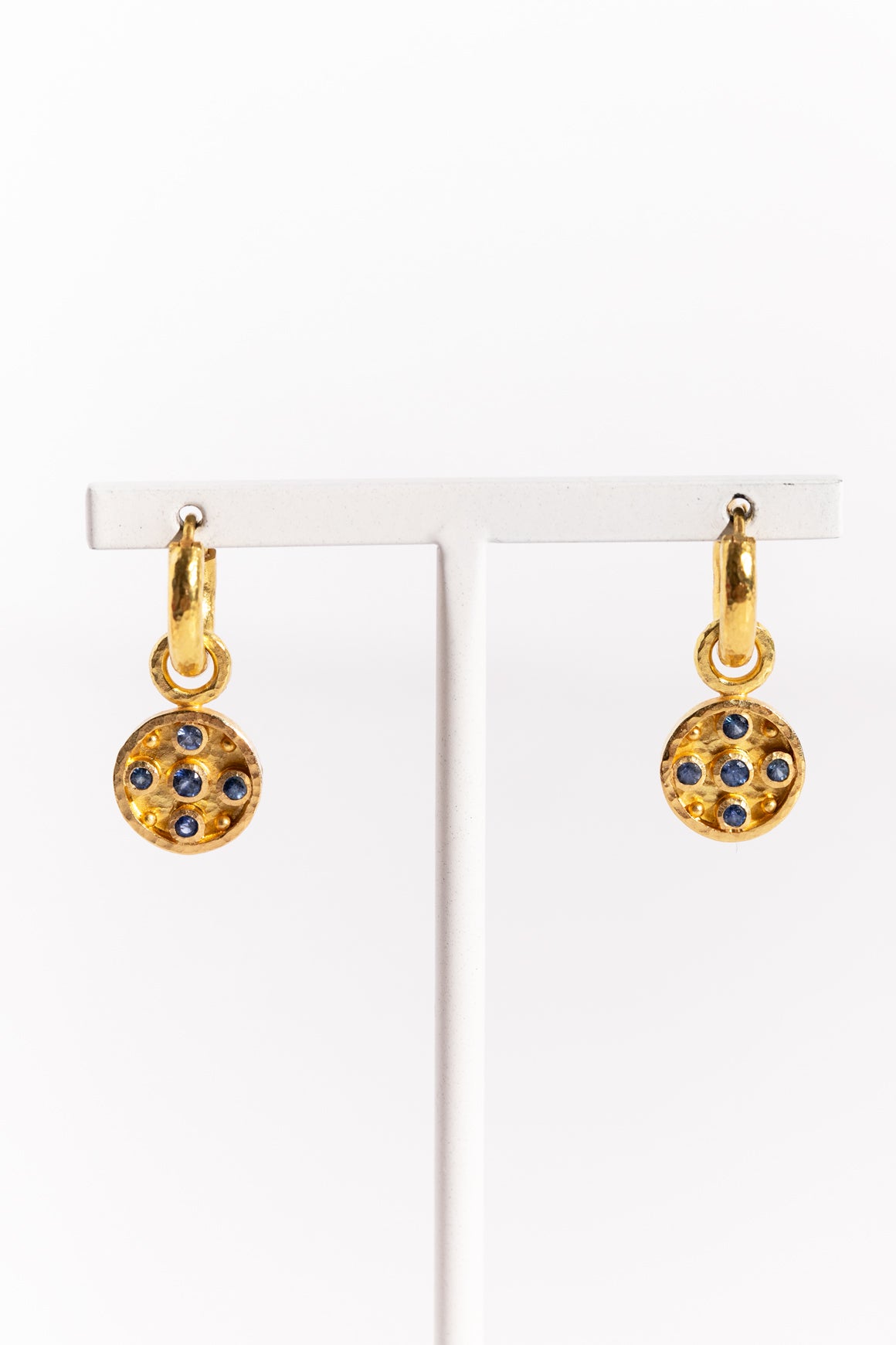 18K Gold & Sapphire Earrings
