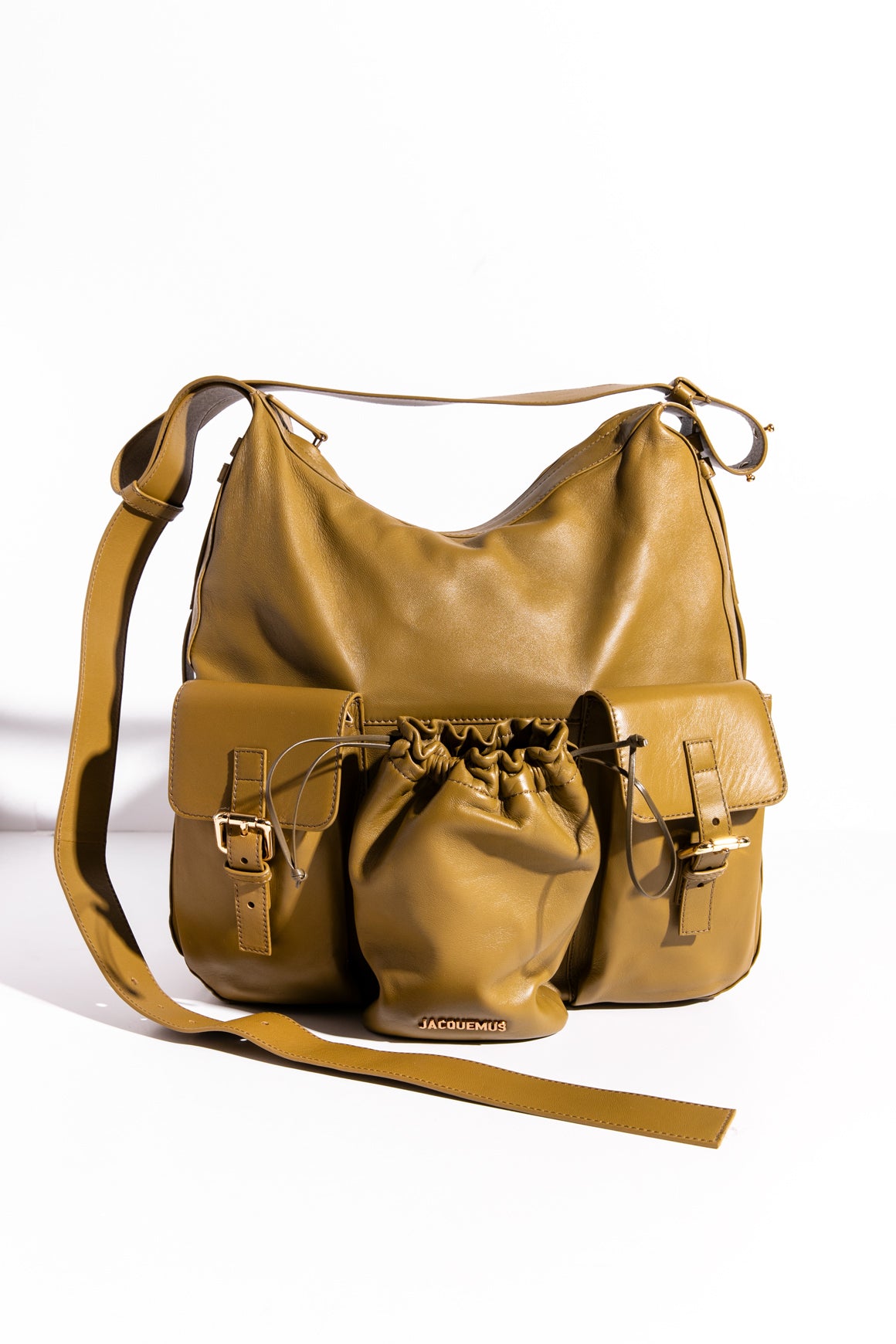 JACQUEMUS Olive Utility Shoulder Bag